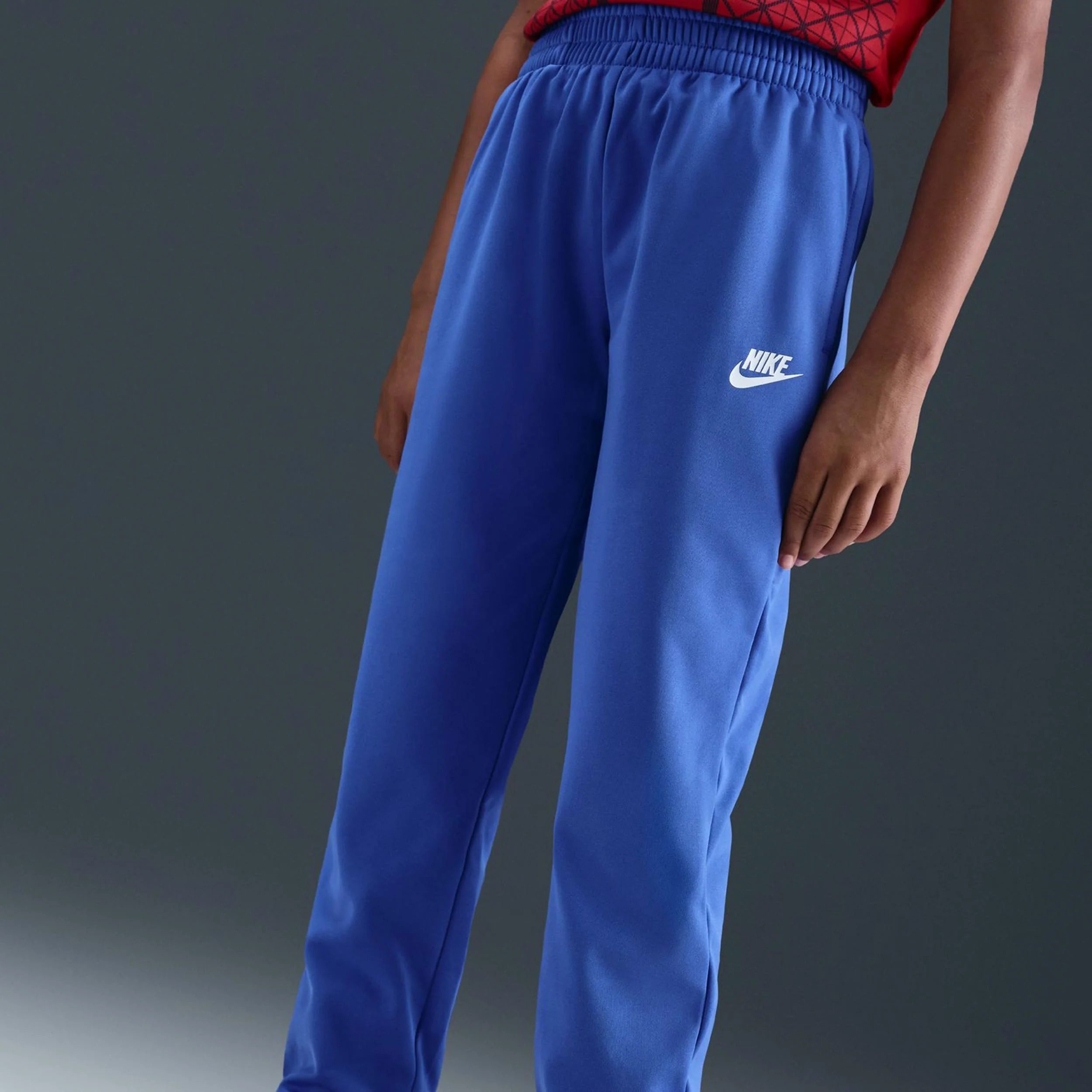 Dri-Fit Full-Zip Trainingsanzug Kinder-Blau,Blaugrau - Image 4