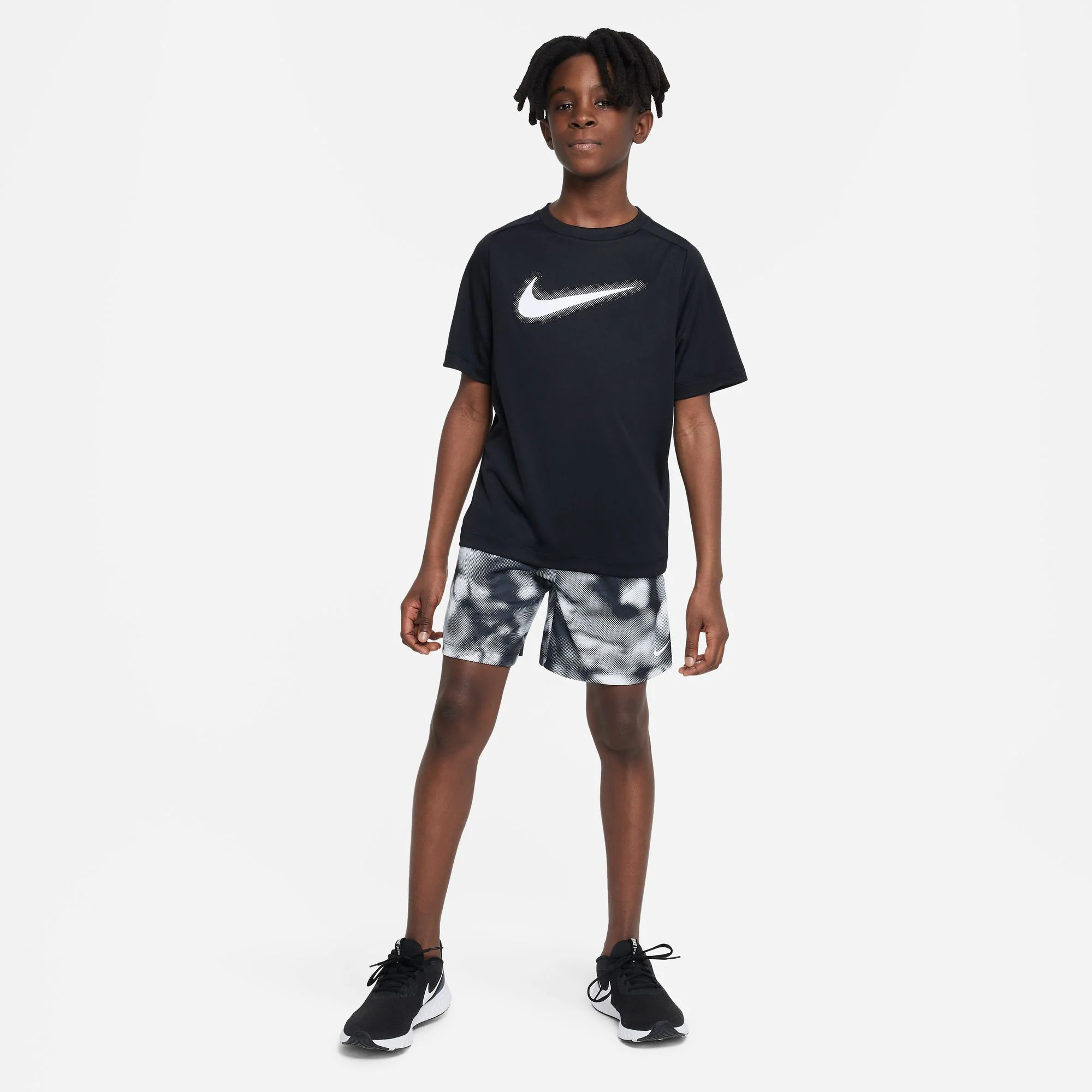 Dri-Fit Graphic T-Shirt Jungen-Schwarz,Weiß - Image 6