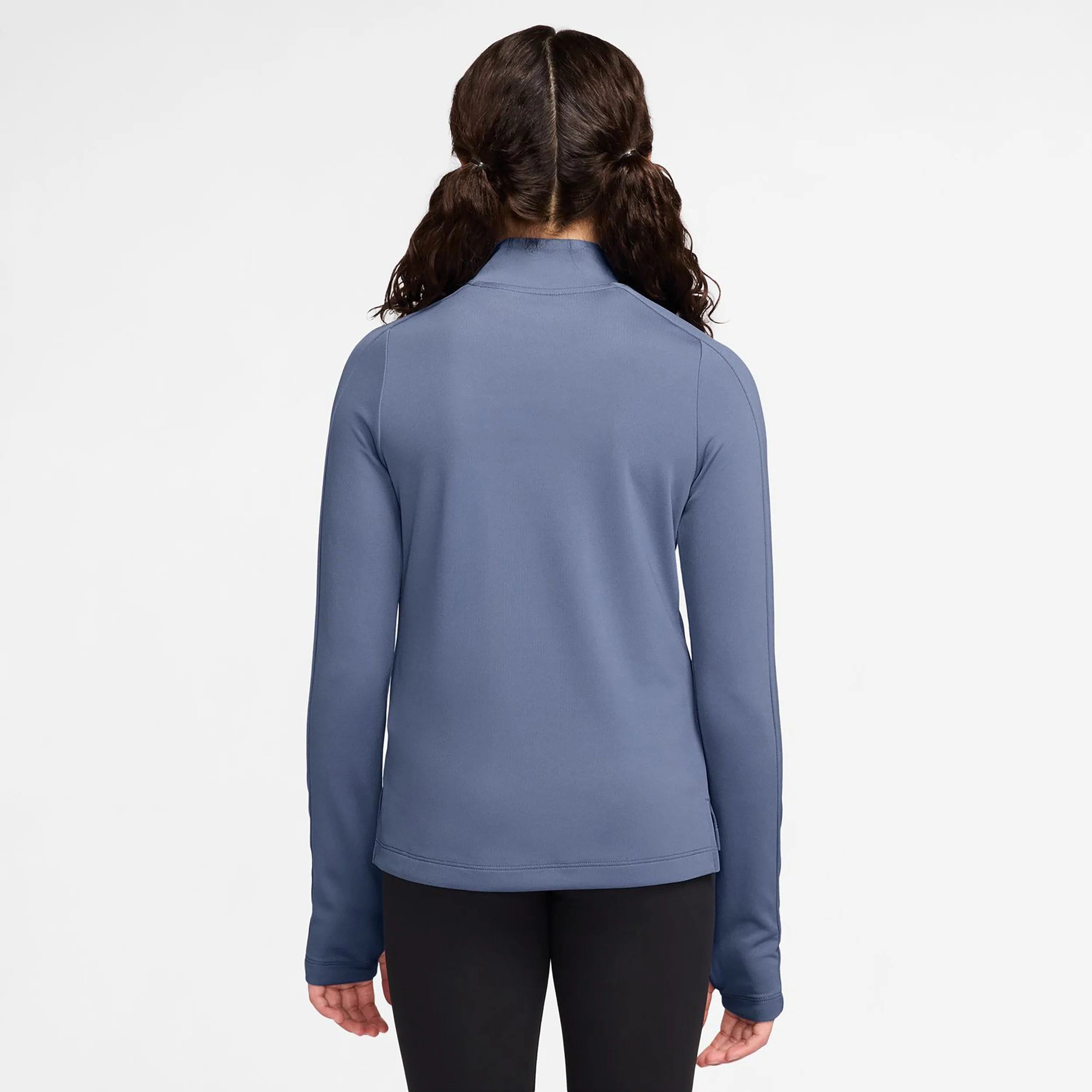 Dri-Fit Half-Zip Longsleeve Mädchen - blaugrau, weiß - Image 2