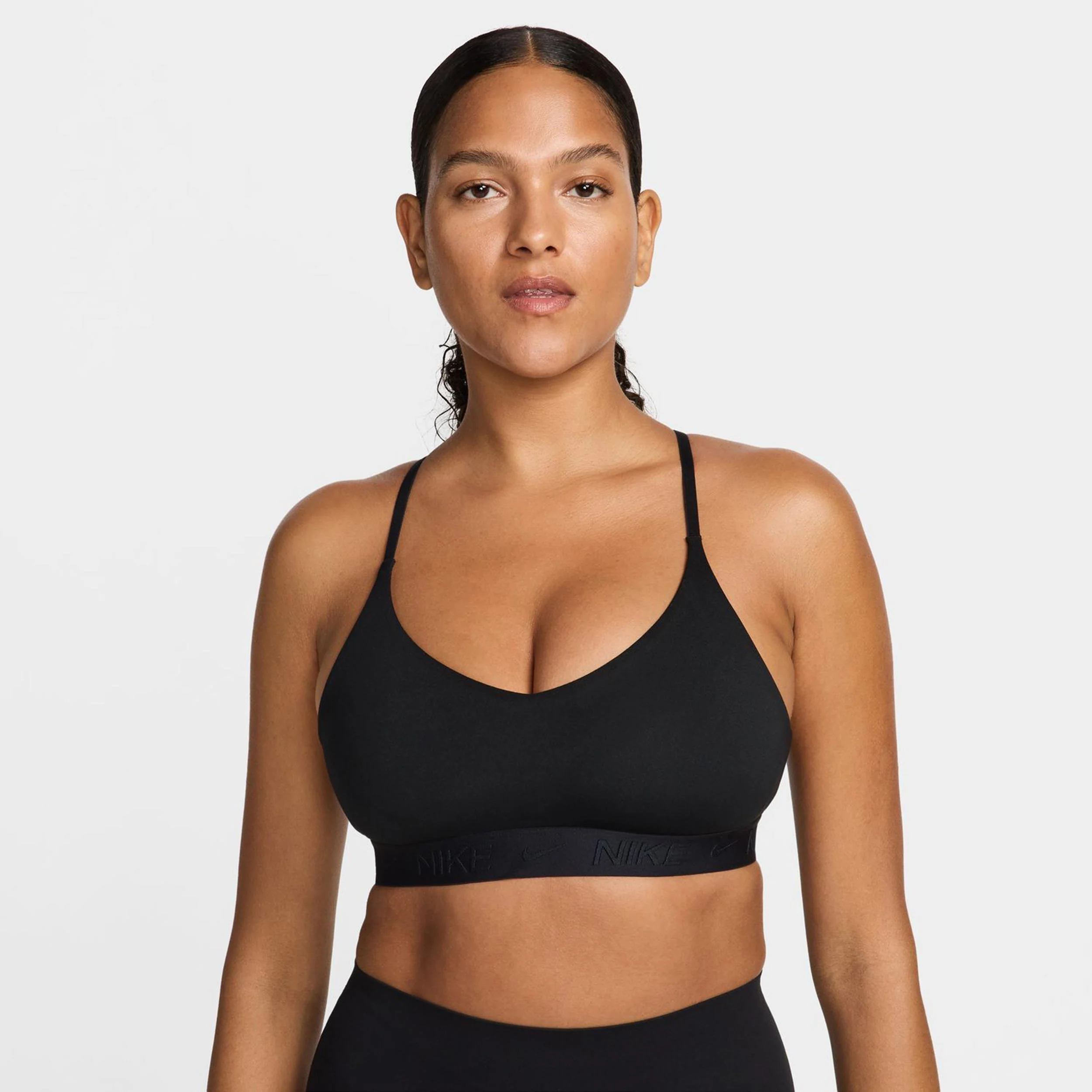 Dri-Fit INDY LGT Support Sport-BH Damen-schwarz - Image 4