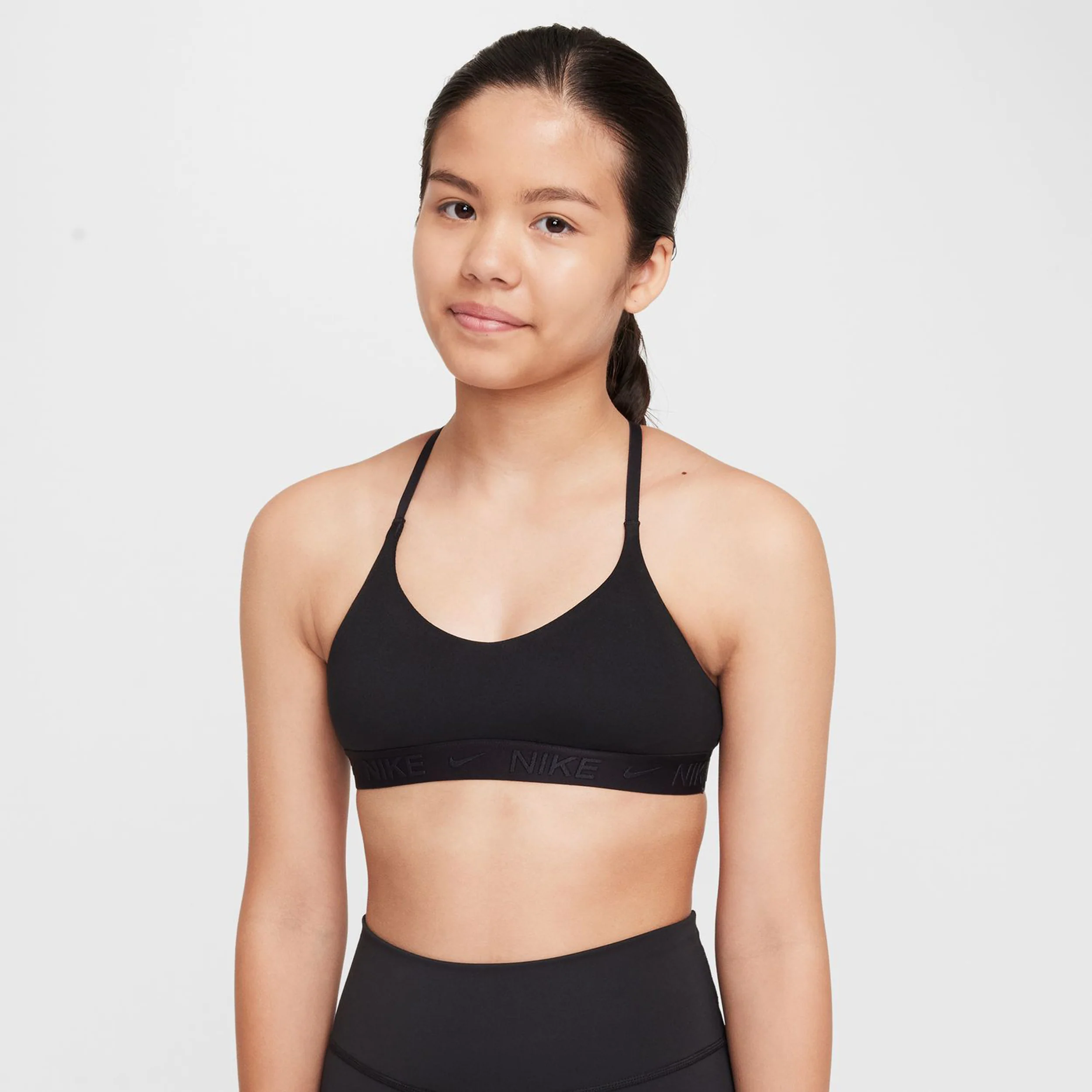 Dri-Fit Indy Sport-BH Mädchen-Schwarz - Image 4