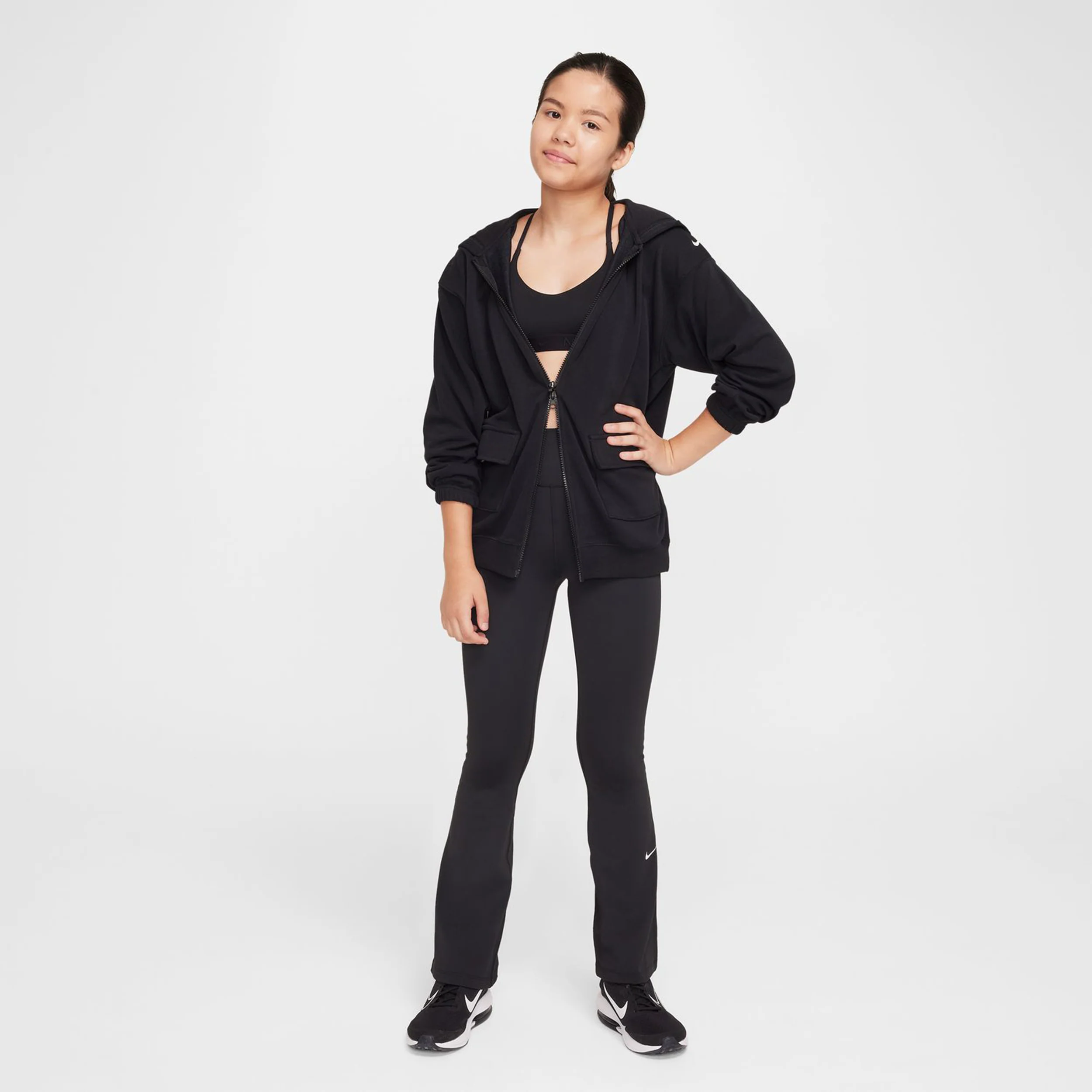 Dri-Fit Indy Sport-BH Mädchen-Schwarz - Image 9