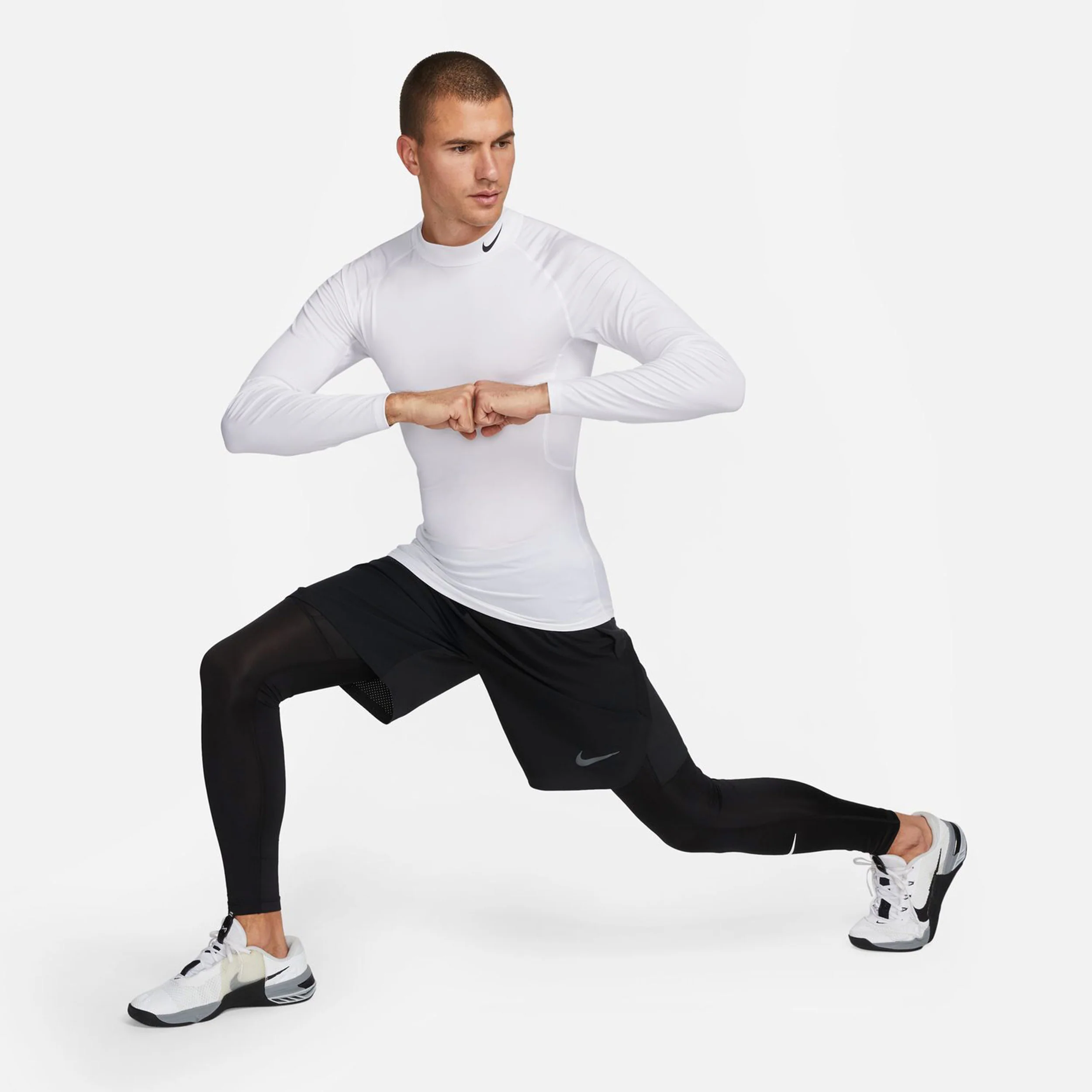 Dri-Fit Longsleeve Herren-Weiß - Image 7