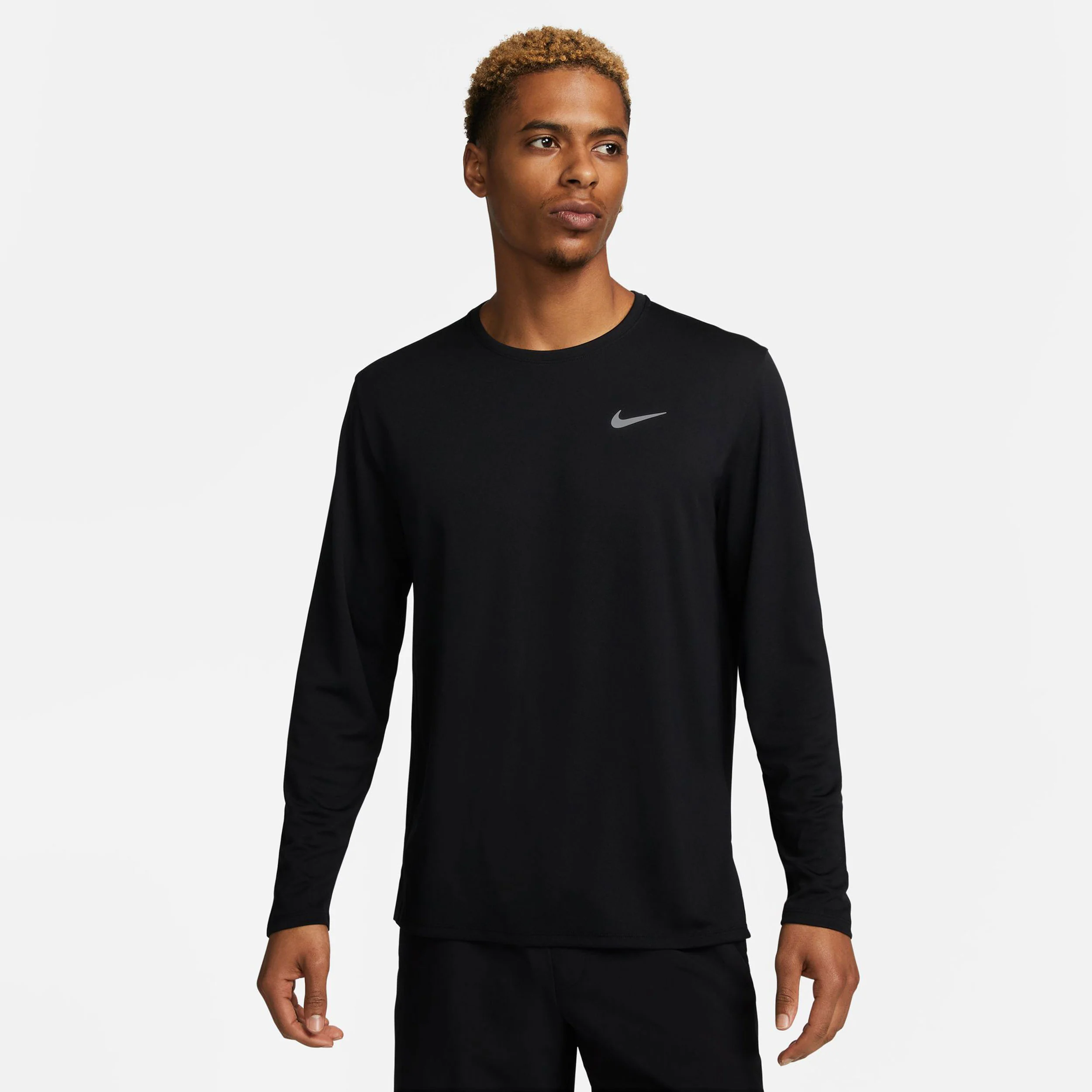 Dri-Fit Miler Dri-Fit UV Miler Laufshirt Herren-Schwarz - Image 4
