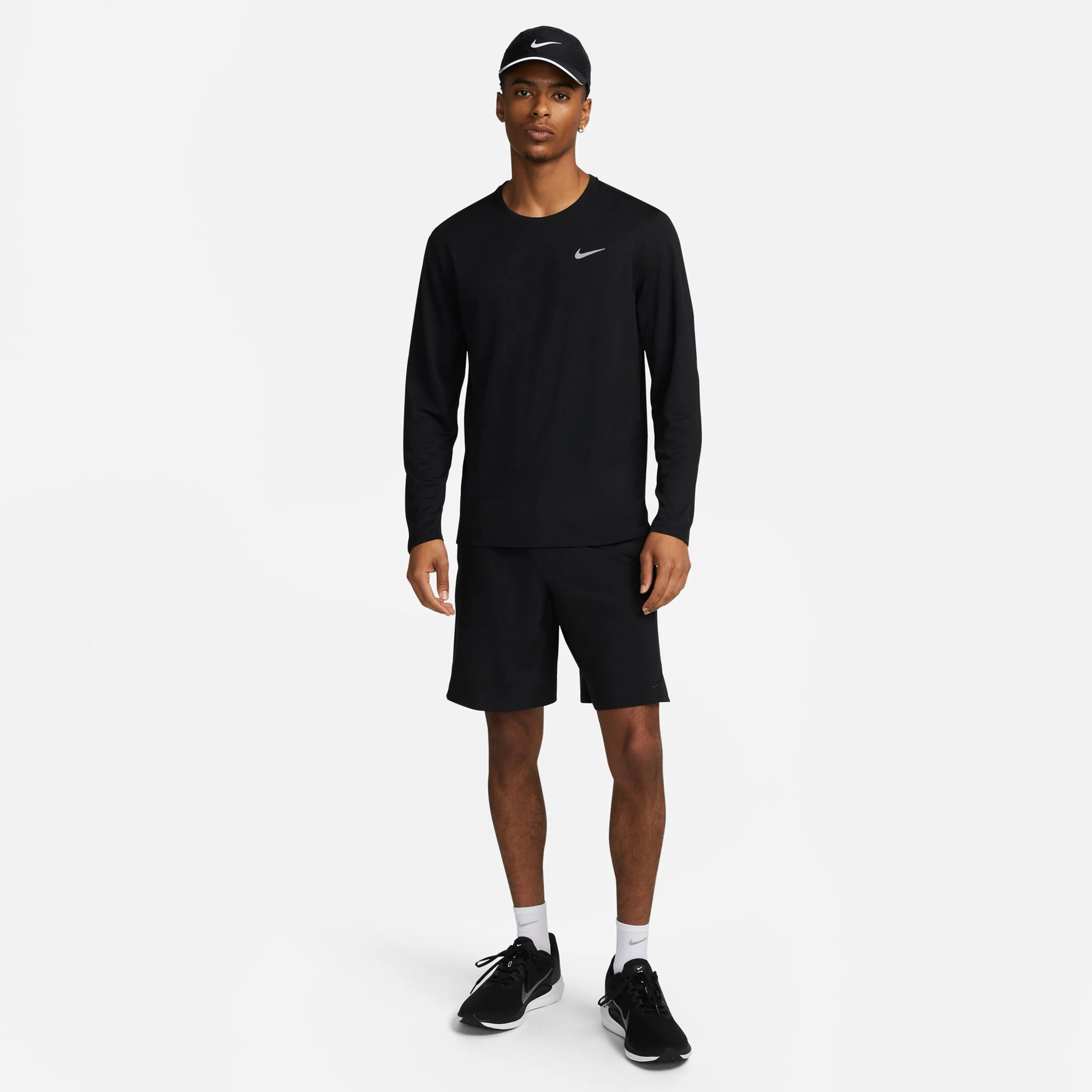 Dri-Fit Miler Dri-Fit UV Miler Laufshirt Herren-Schwarz - Image 6