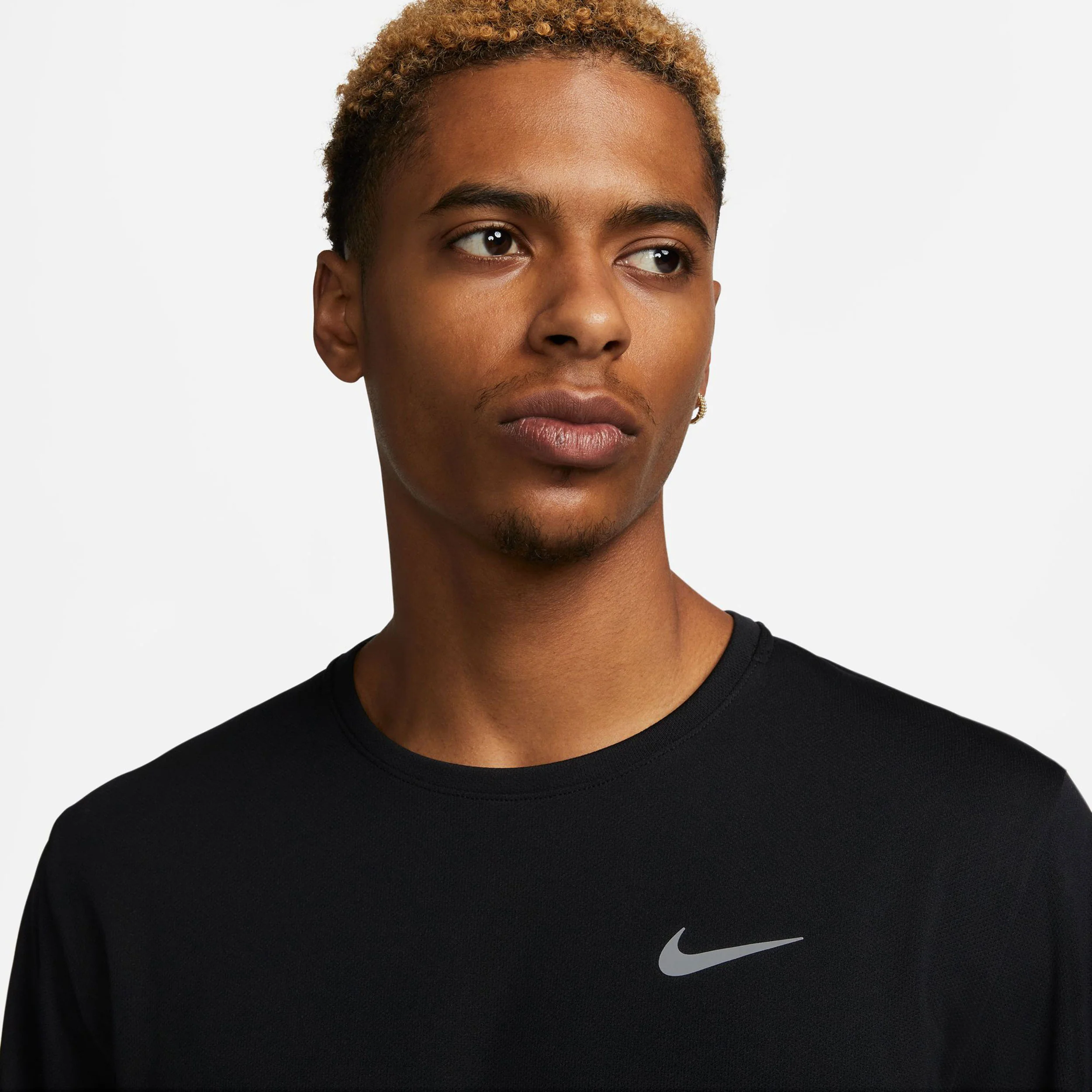 Dri-Fit Miler Dri-Fit UV Miler Laufshirt Herren-Schwarz - Image 7