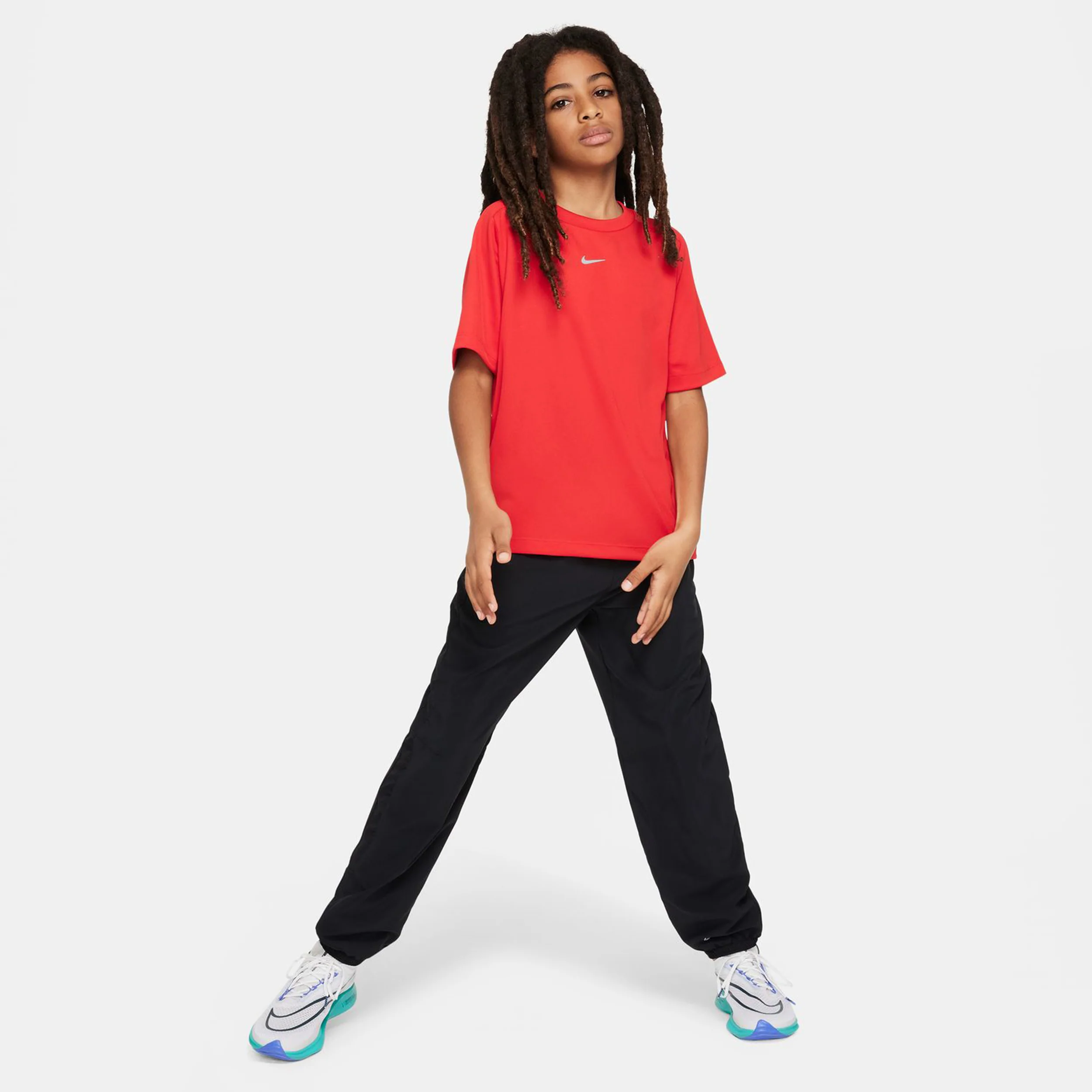 Dri-Fit Multi Essential Trainingshose Jungen-Schwarz,Silber - Image 8
