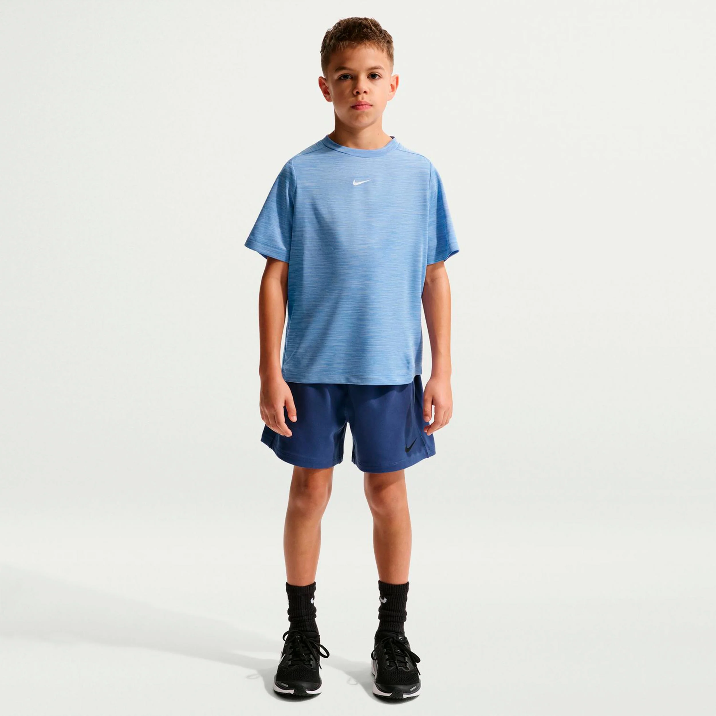 Dri-FIT Multi Heather T-Shirt Kinder - blau, hellblau - Image 2