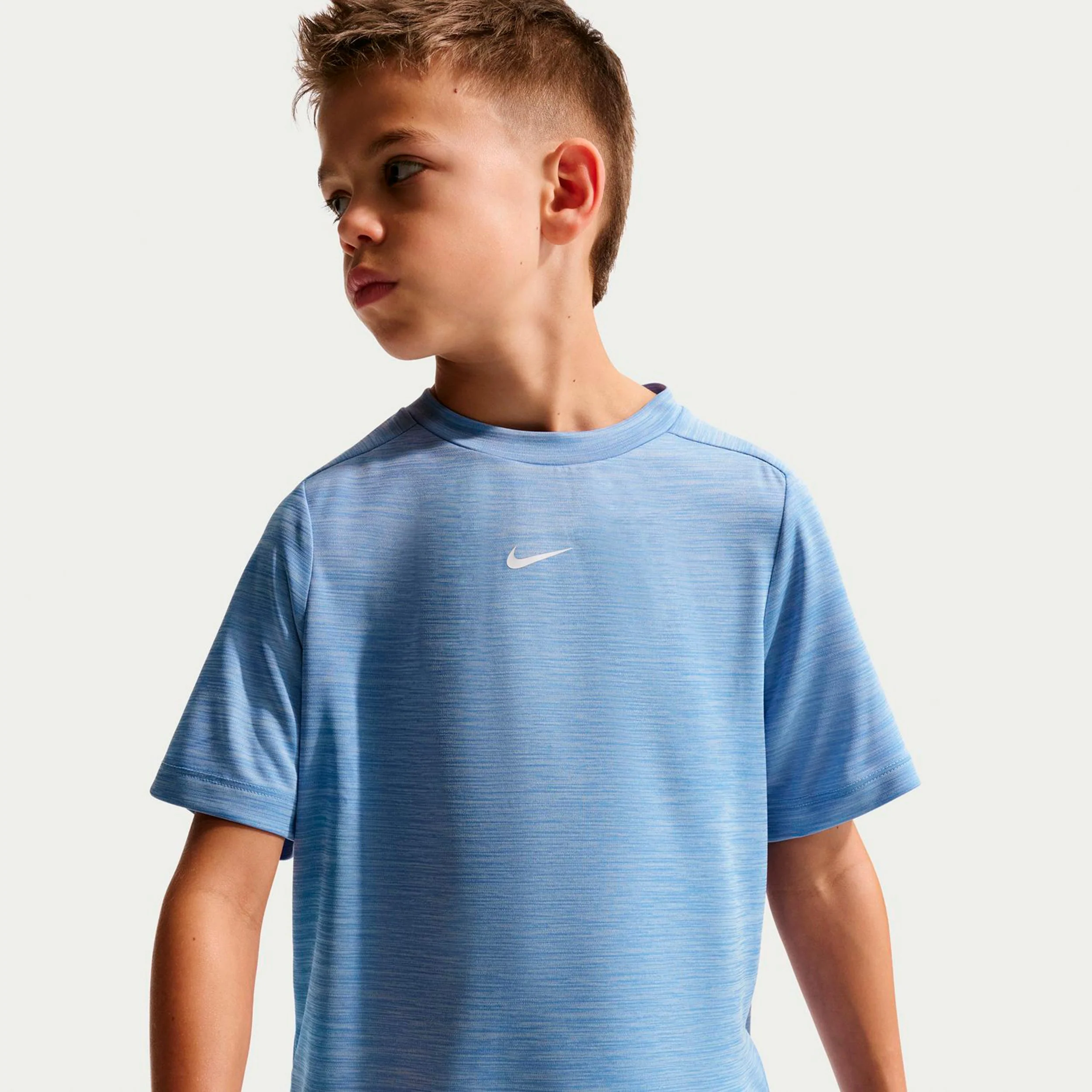 Dri-FIT Multi Heather T-Shirt Kinder - blau, hellblau - Image 4