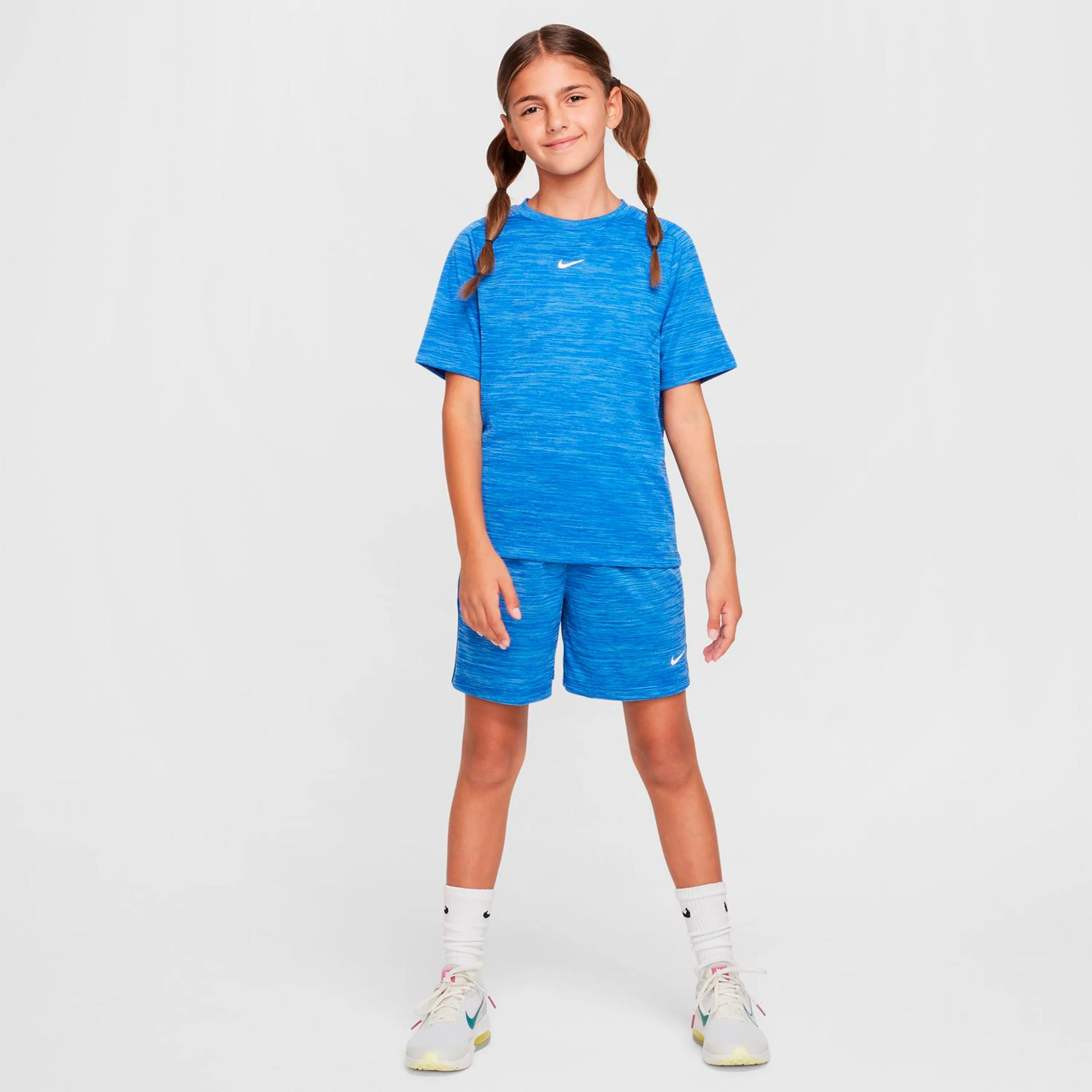 Dri-FIT Multi Heather T-Shirt Kinder-blau, weiß - Image 4