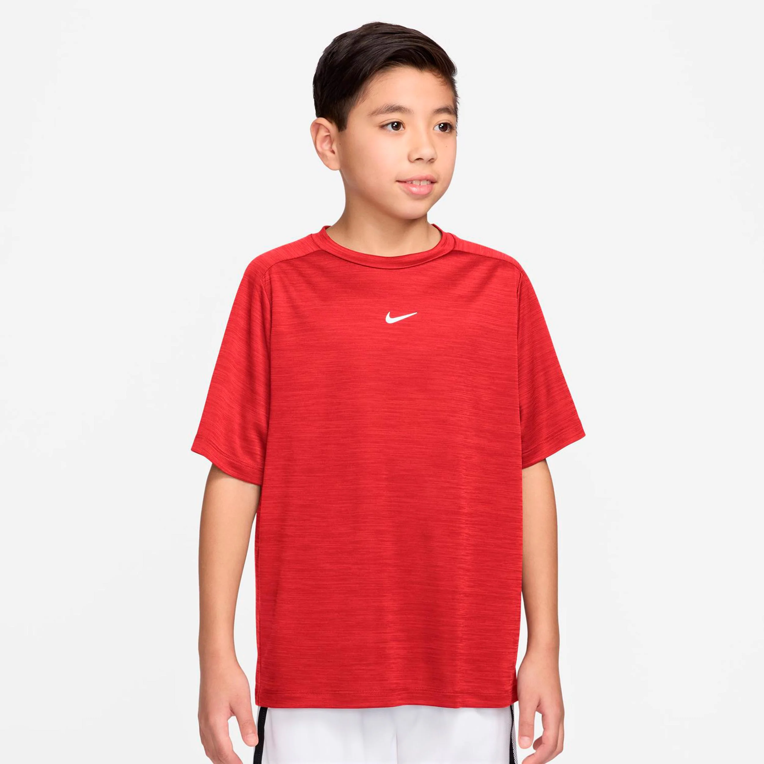 Dri-FIT Multi Heather T-Shirt Kinder-dunkelrot