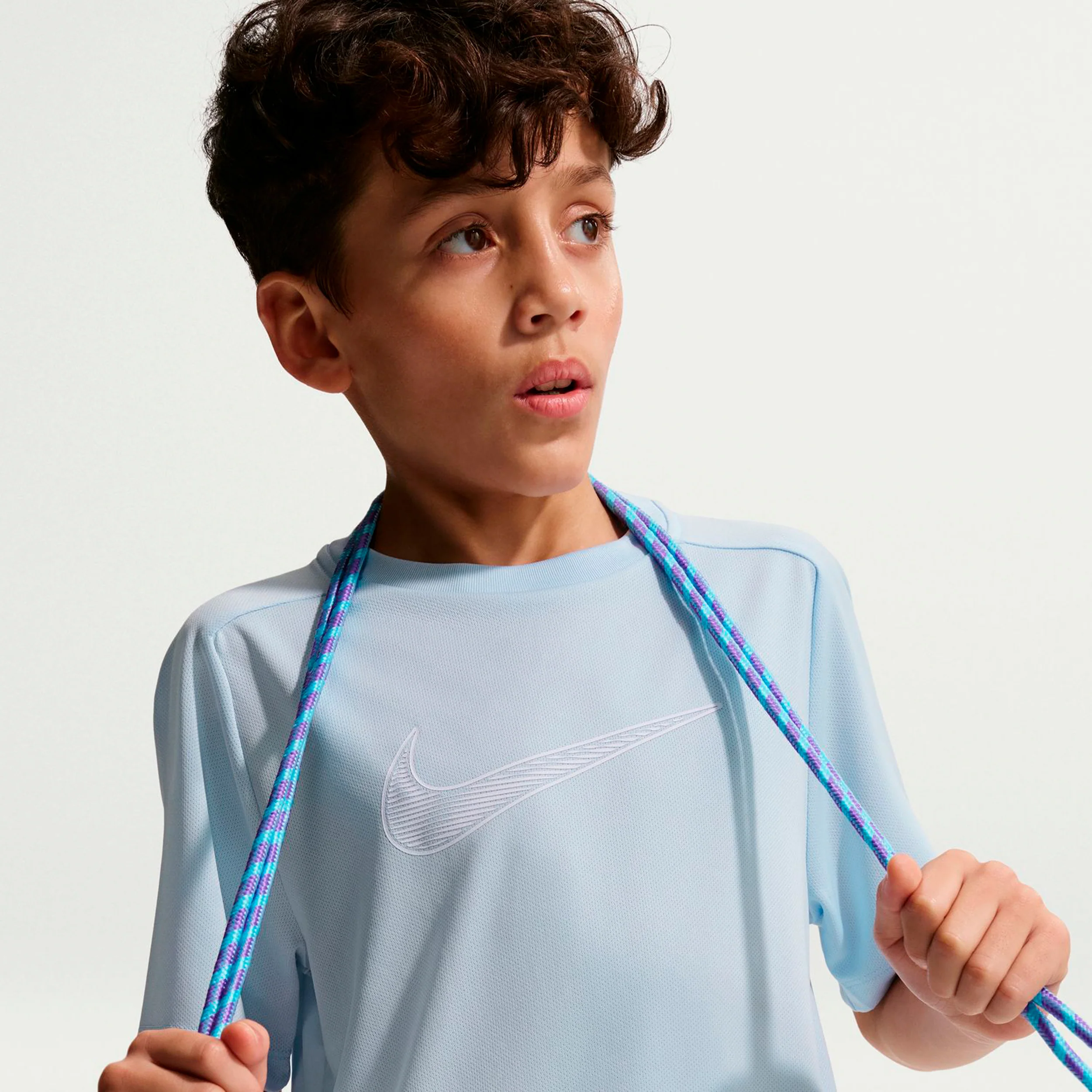 Dri-Fit Multi T-Shirt Jungen - hellblau, weiß - Image 5