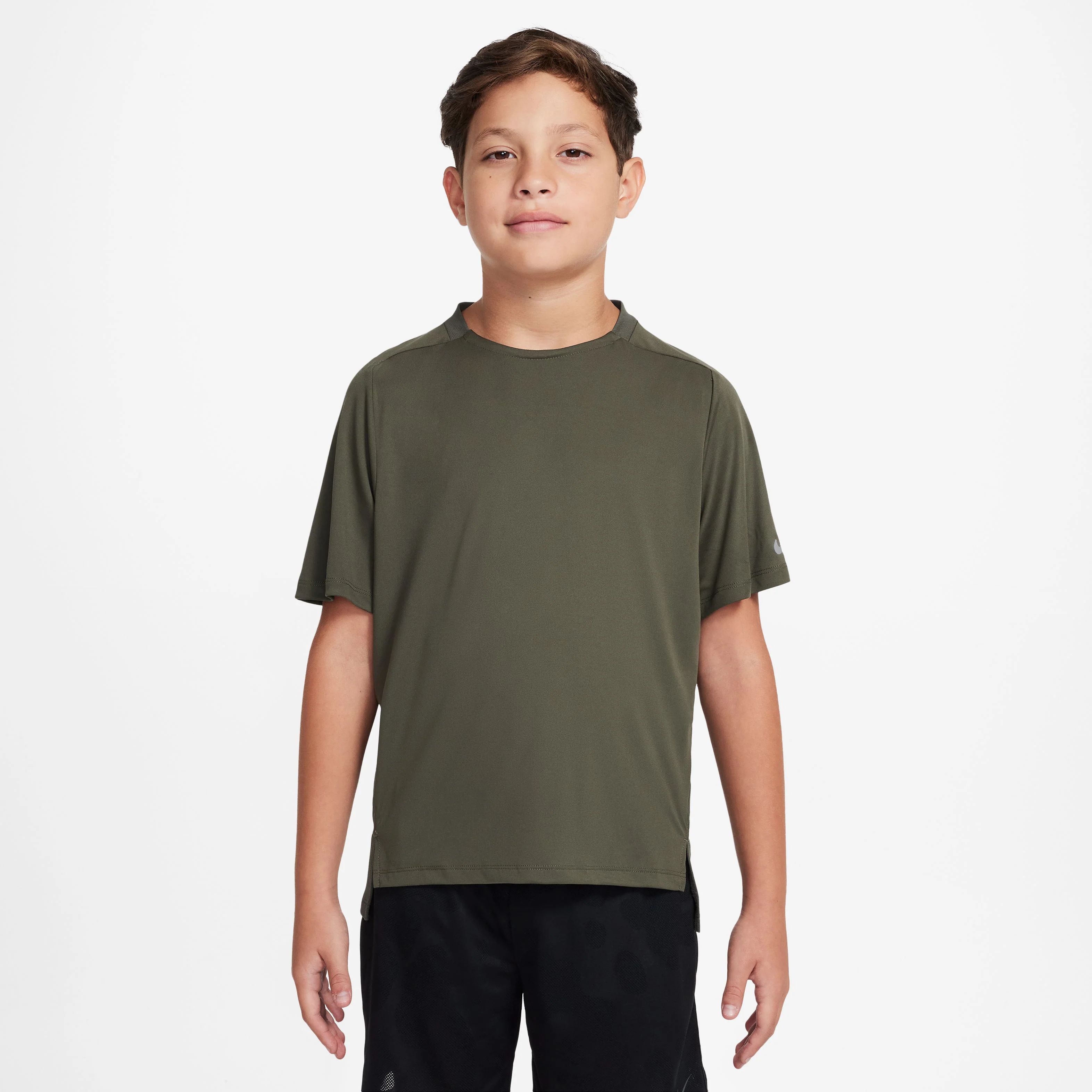 Dri-Fit Multi Tech Laufshirt Jungen-Khaki - Image 3