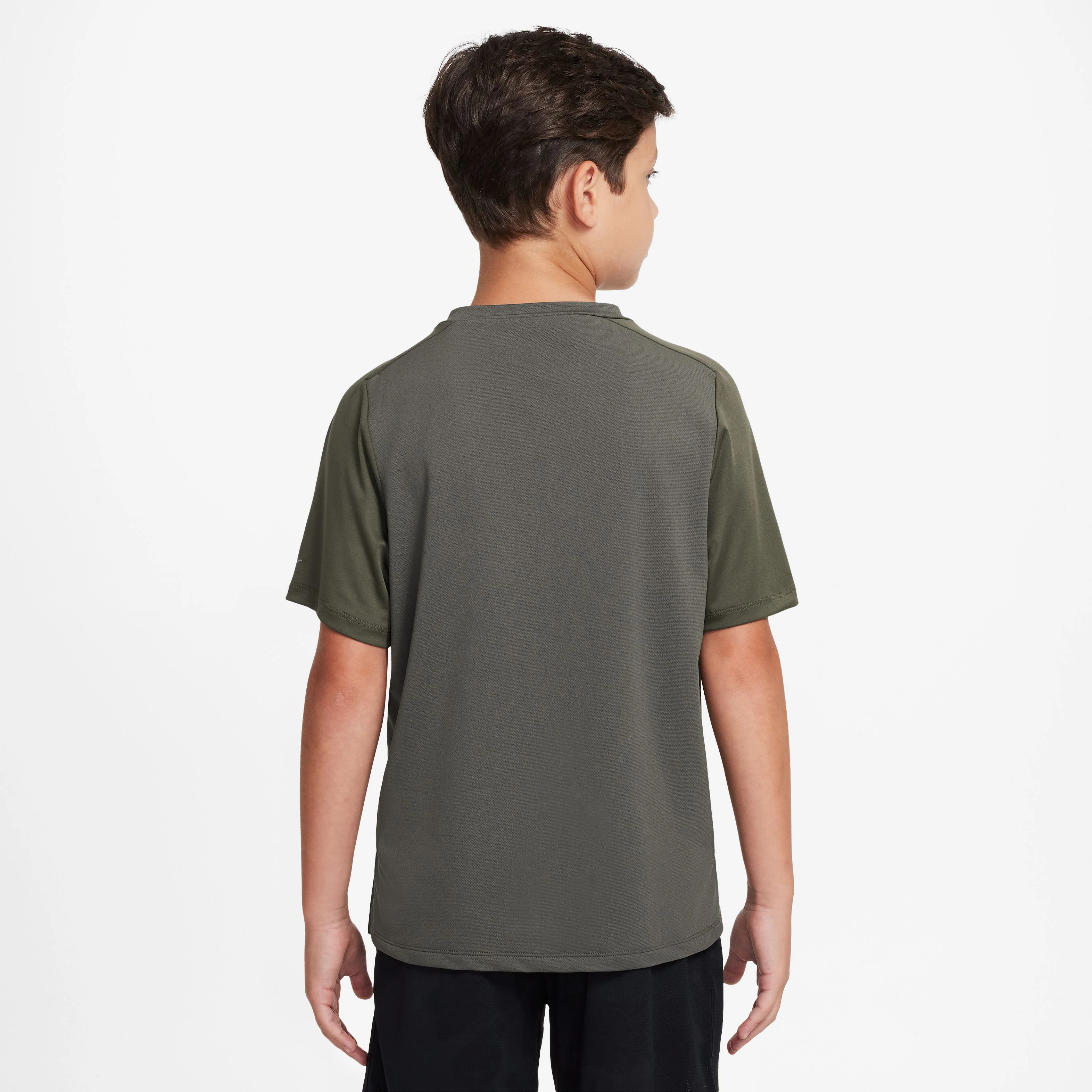 Dri-Fit Multi Tech Laufshirt Jungen-Khaki - Image 4