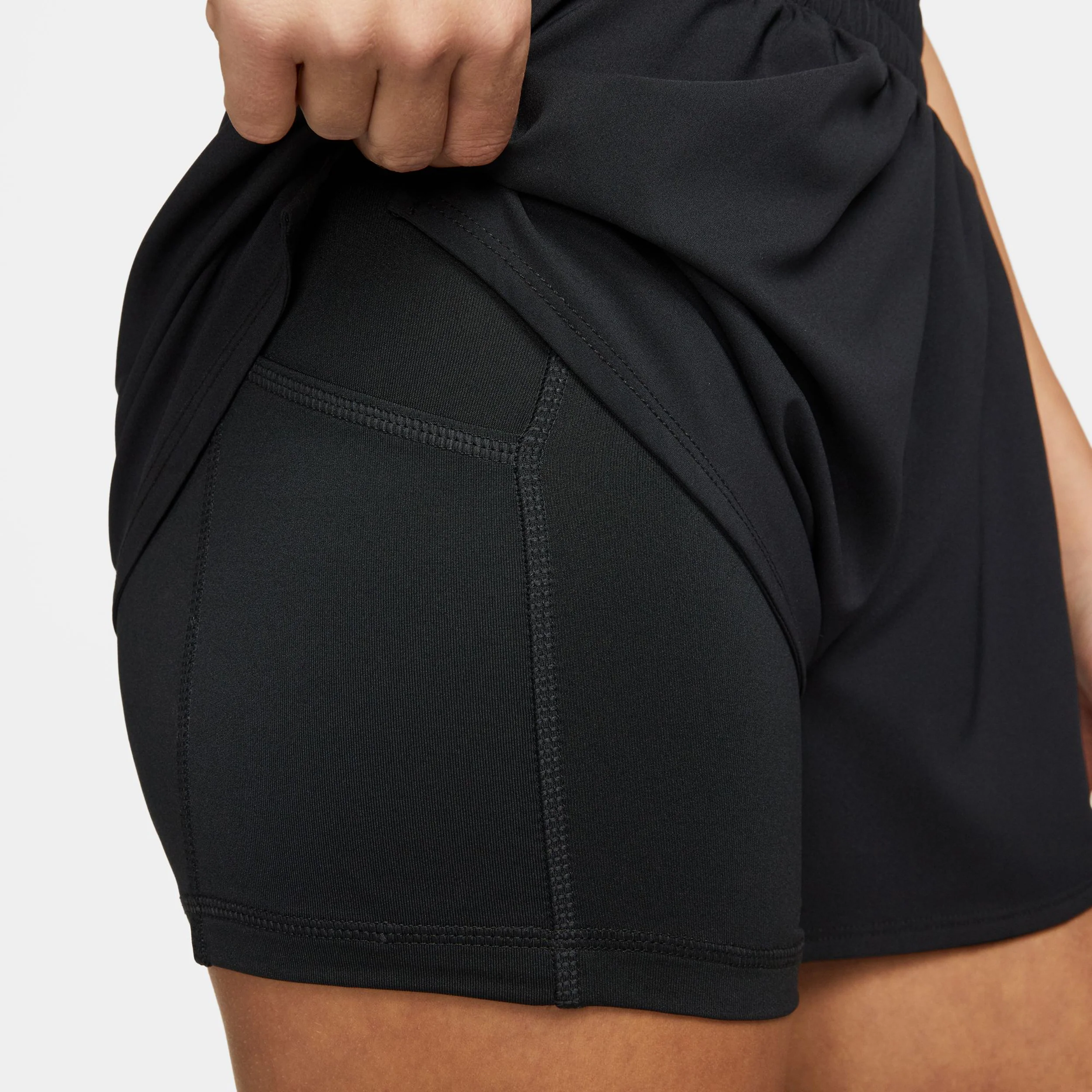 Dri-Fit One Heritage 3in 2in1 Shorts Damen-Schwarz - Image 8
