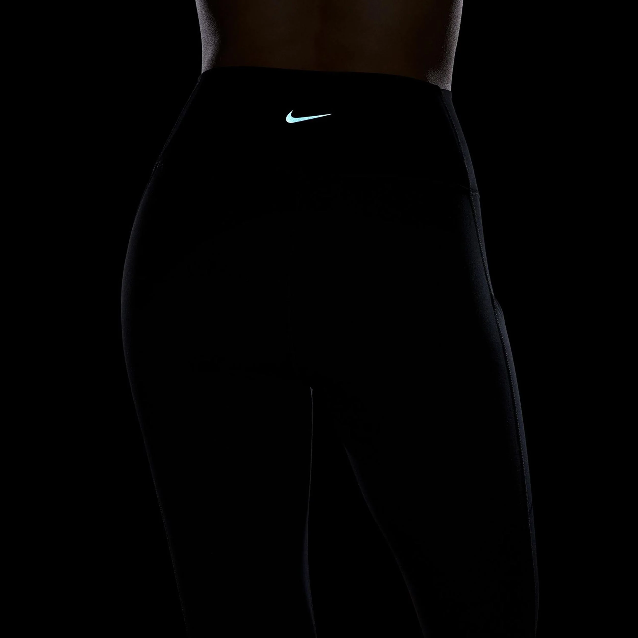 Dri-Fit One High-Waisted 7/8 Pocket Tight Damen-Schwarz - Image 11