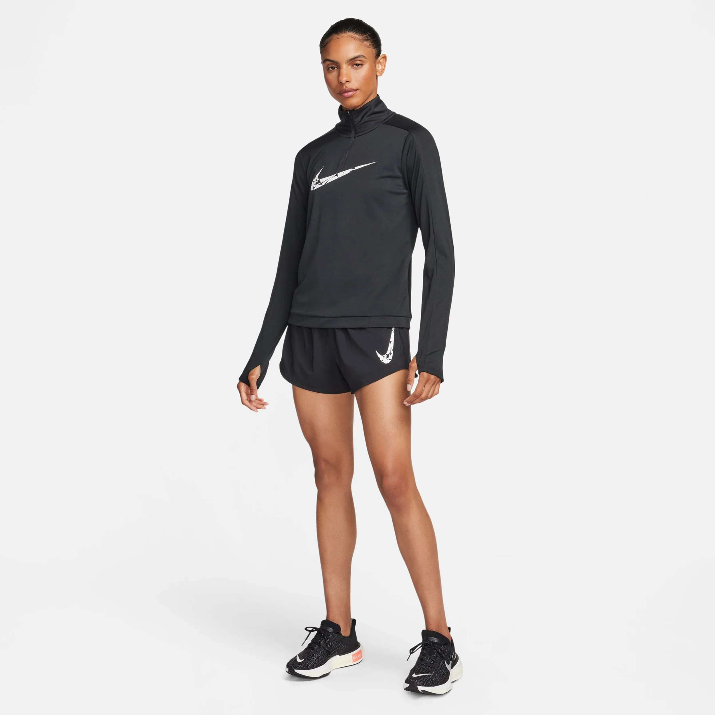 Dri-Fit One Laufshorts Damen-Schwarz - Image 6