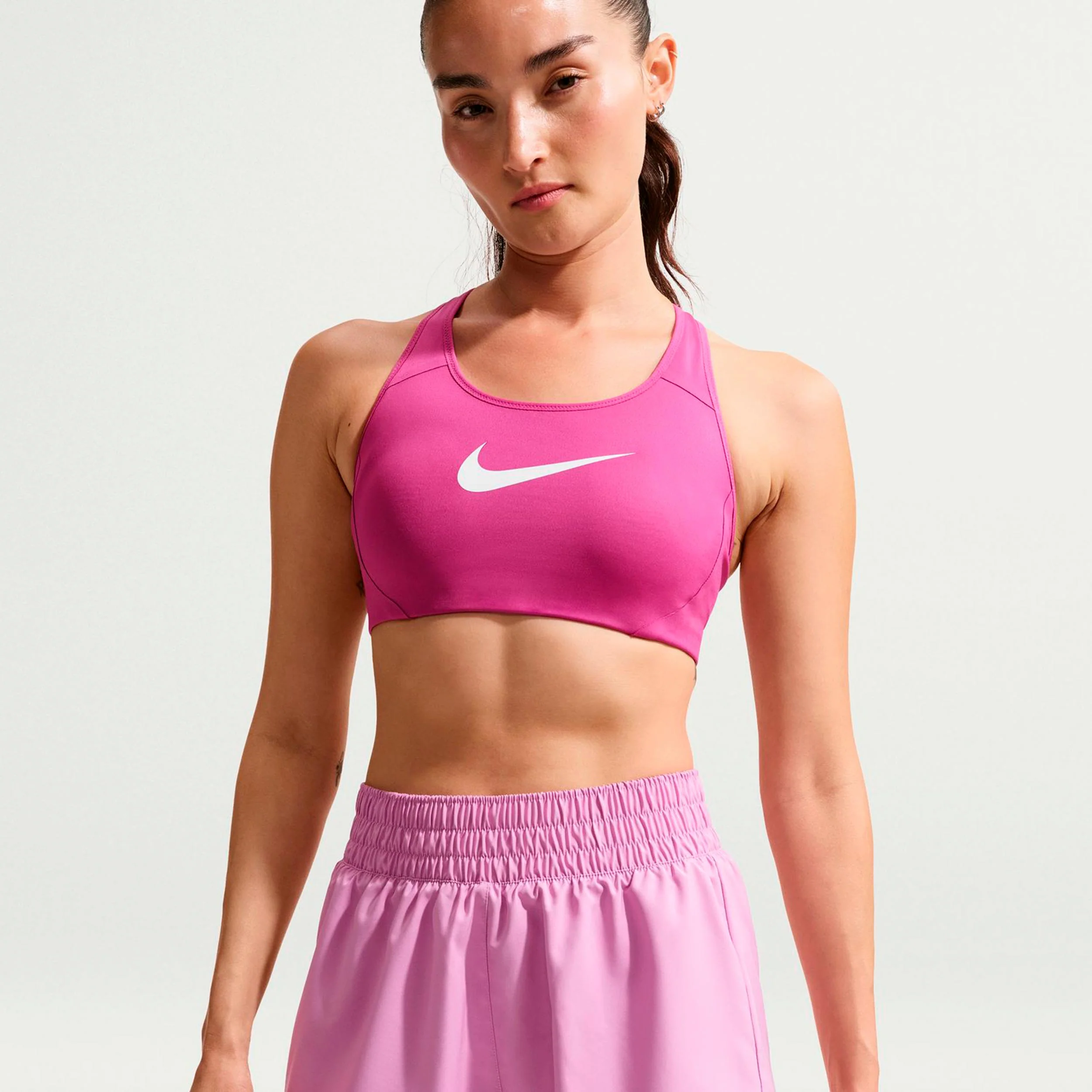 Dri-Fit One Mid Rise 2in1 3in Shorts Damen-flieder, weiß - Image 7