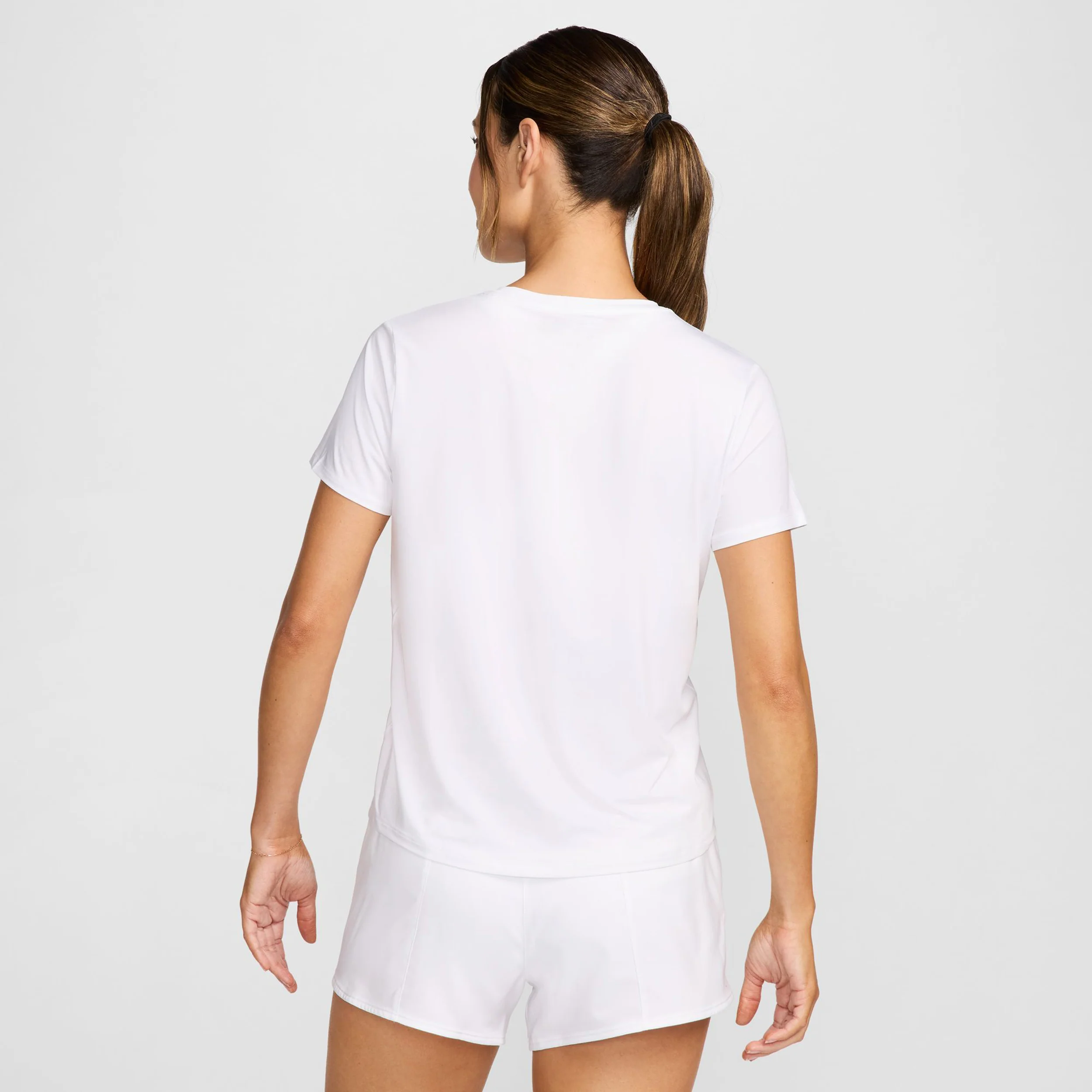 Dri-Fit One Swoosh Laufshirt Damen-Weiß - Image 5