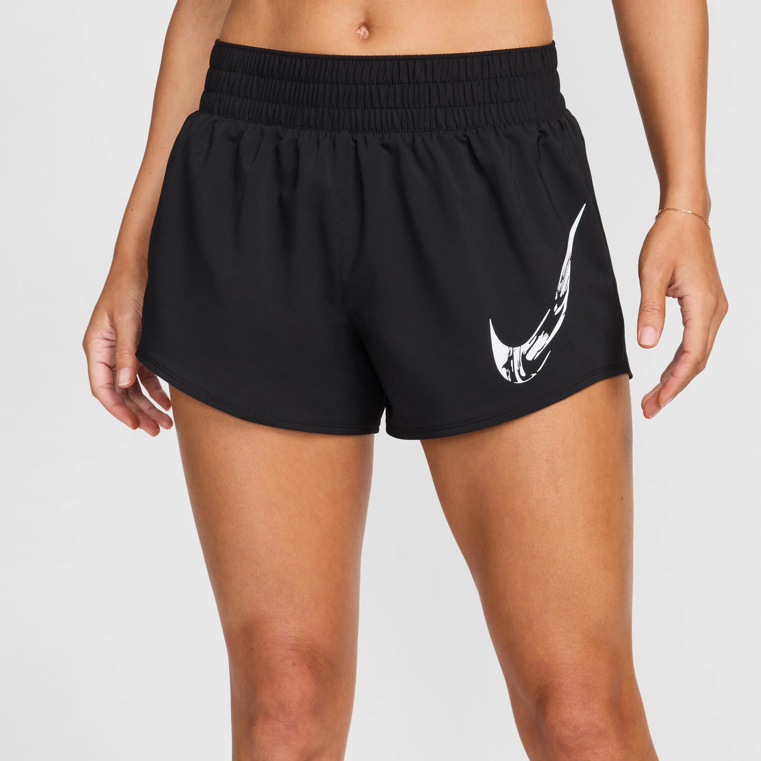 Dri-Fit One Swoosh Laufshorts Damen-Schwarz - Image 4