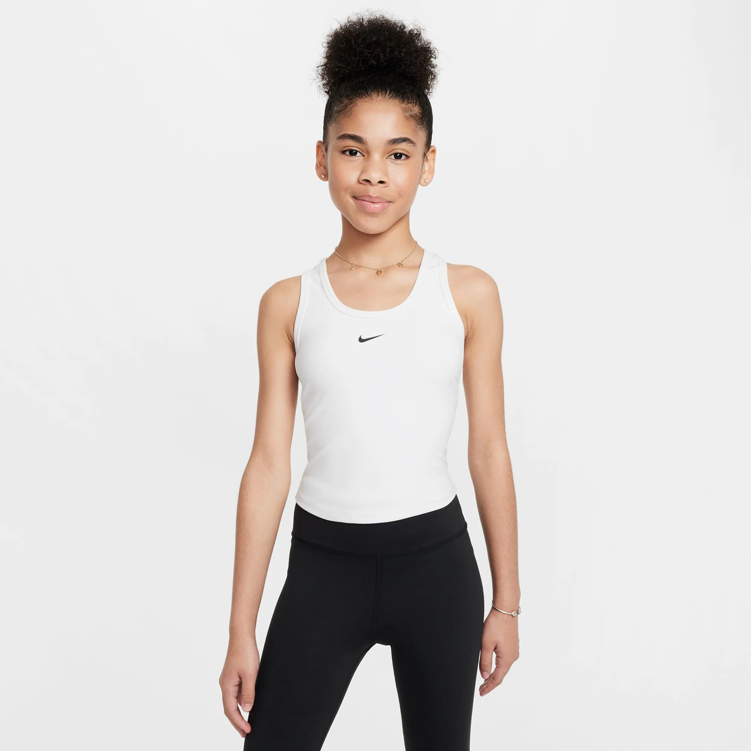 Dri-FIT One Tank-Top Mädchen - weiß, schwarz - Image 4