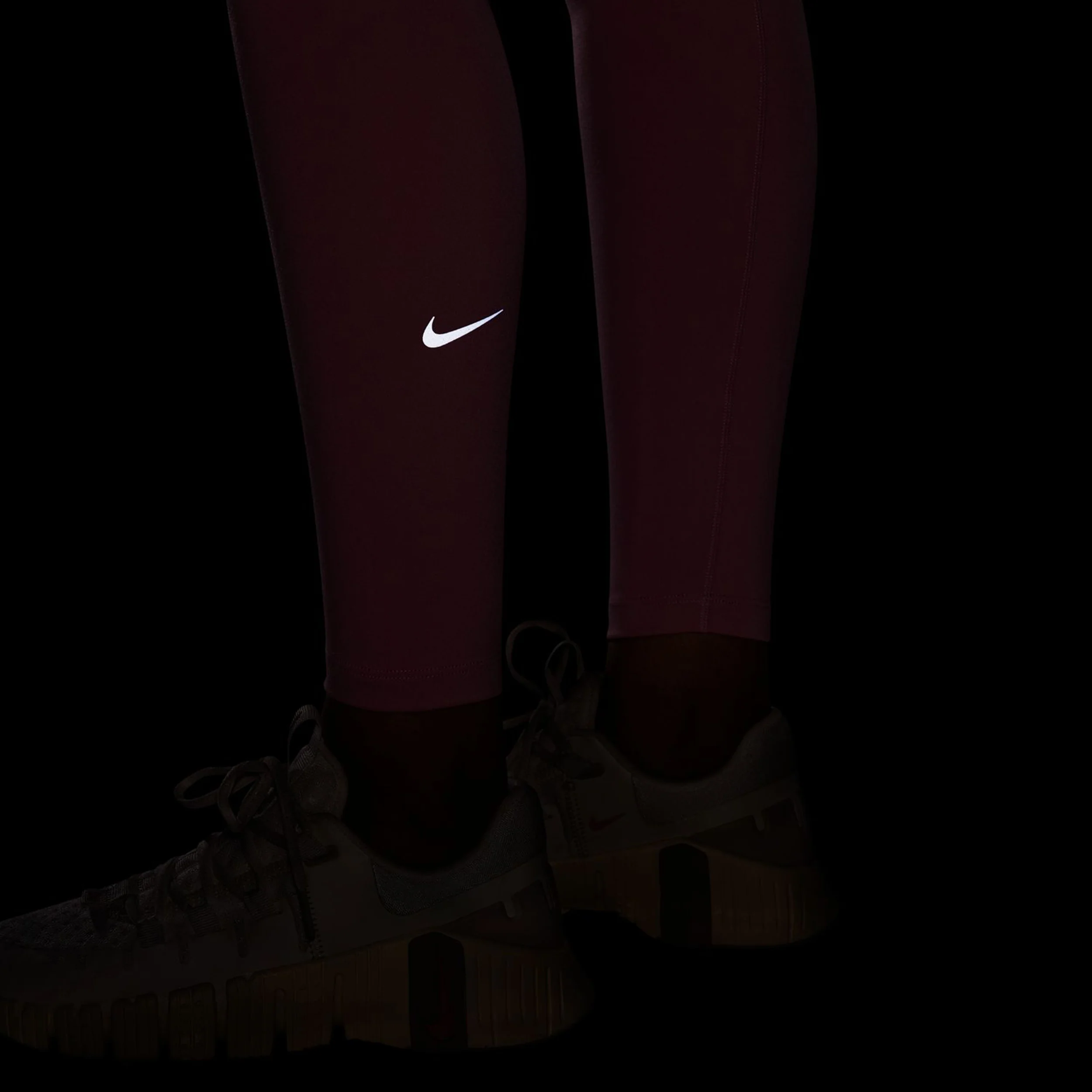 Dri-Fit One Tight Damen-Pink,Schwarz - Image 6