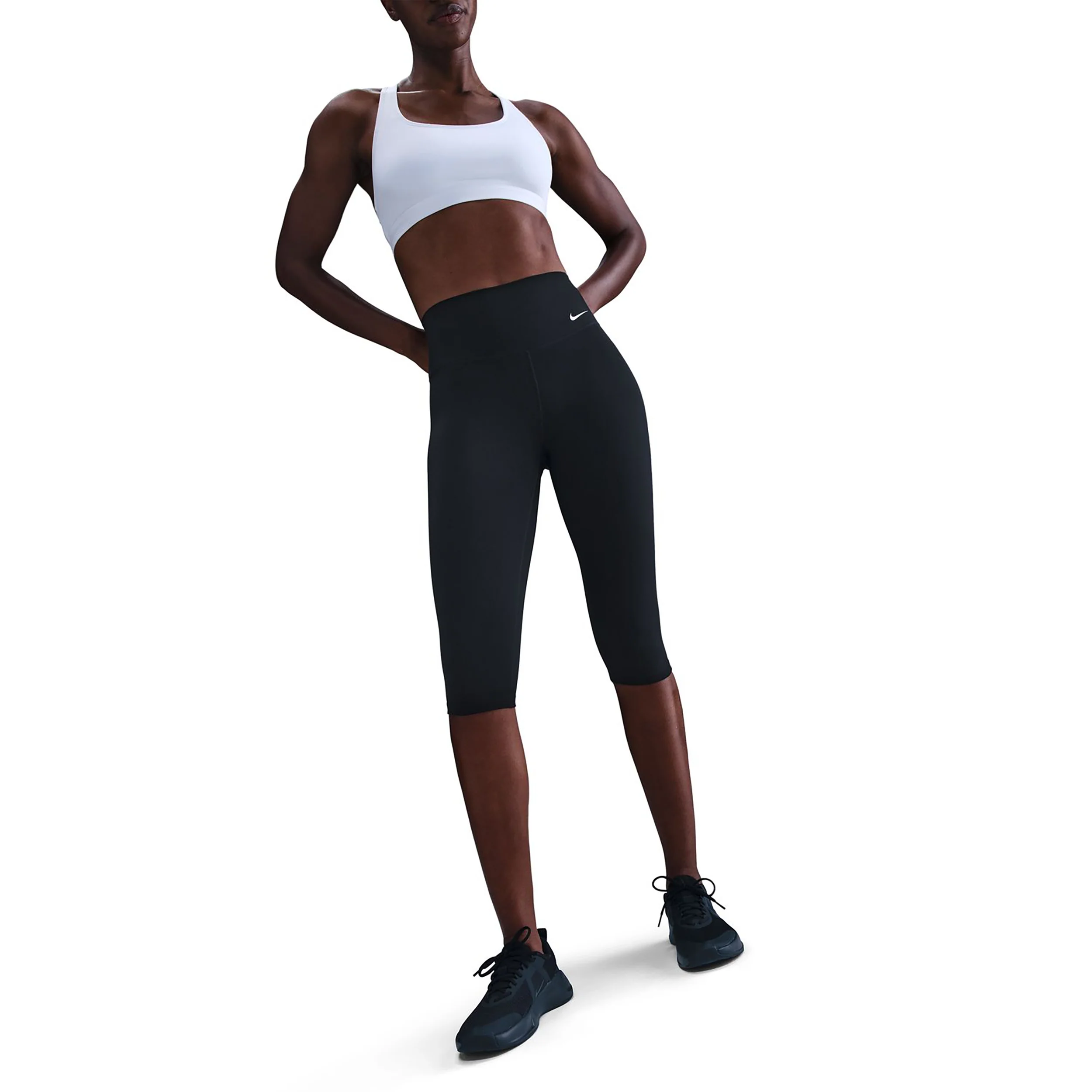 Dri-Fit One Tight Damen - schwarz, weiß - Image 3