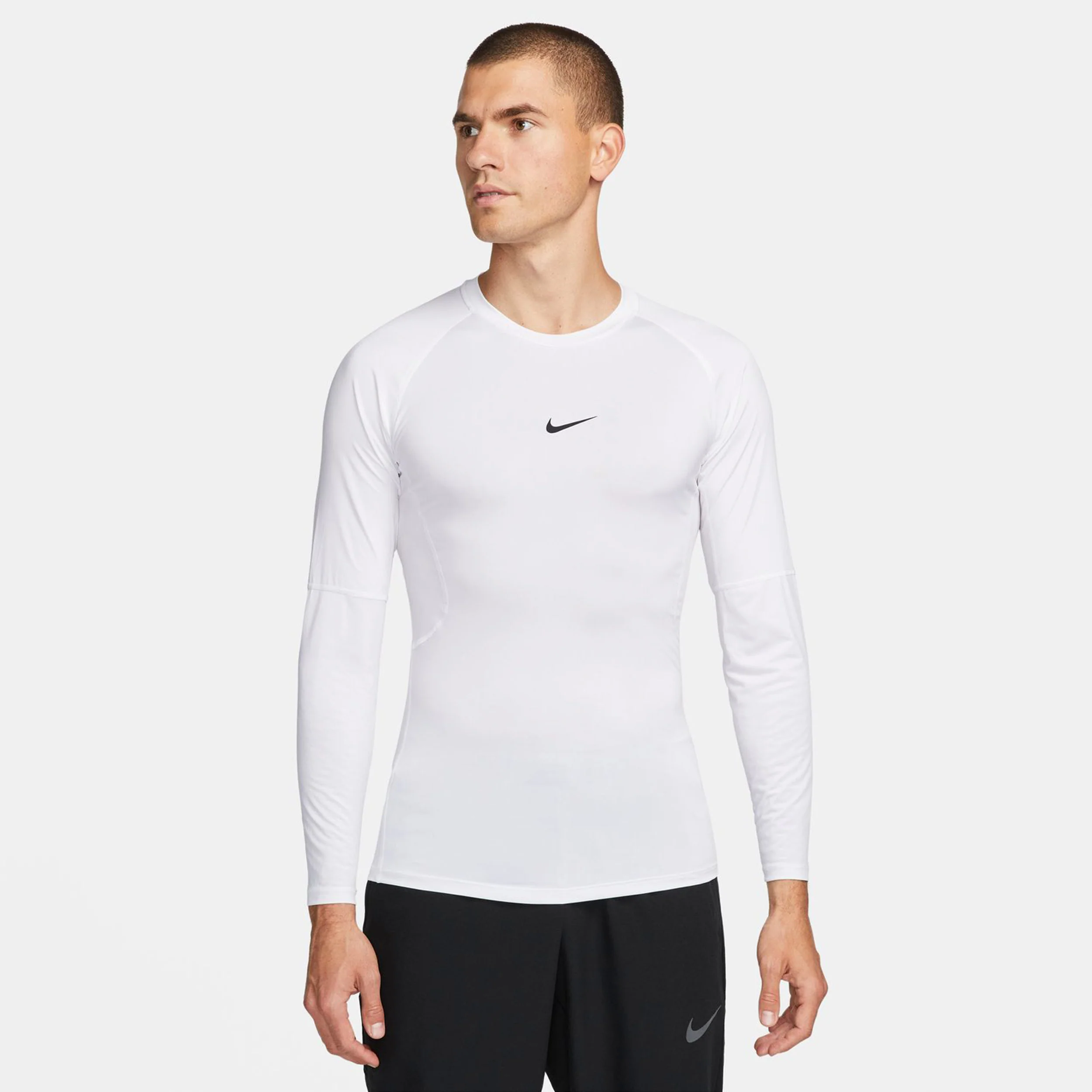 Dri-Fit Pro Tight Fitness Longsleeve Herren-Weiß,Schwarz - Image 5