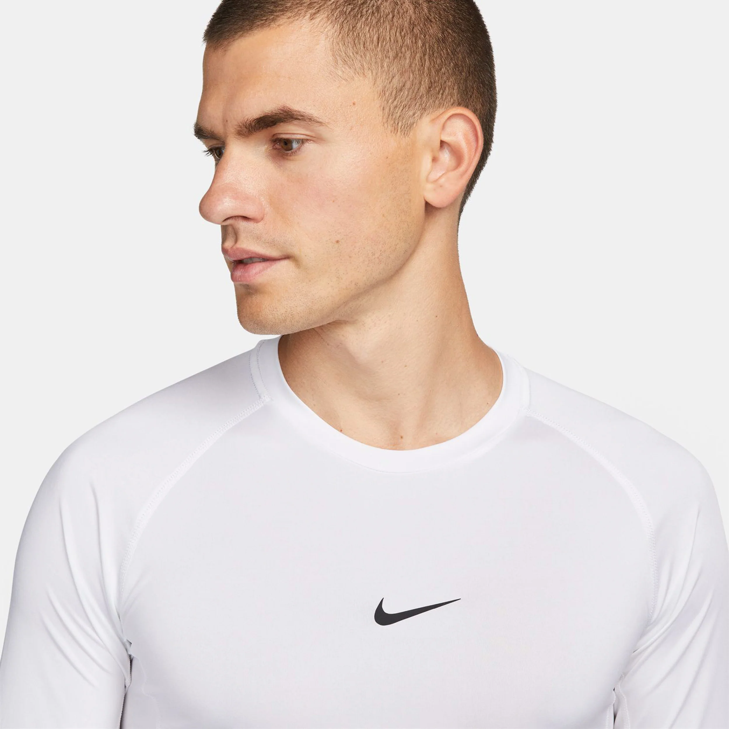 Dri-Fit Pro Tight Fitness Longsleeve Herren-Weiß,Schwarz - Image 8