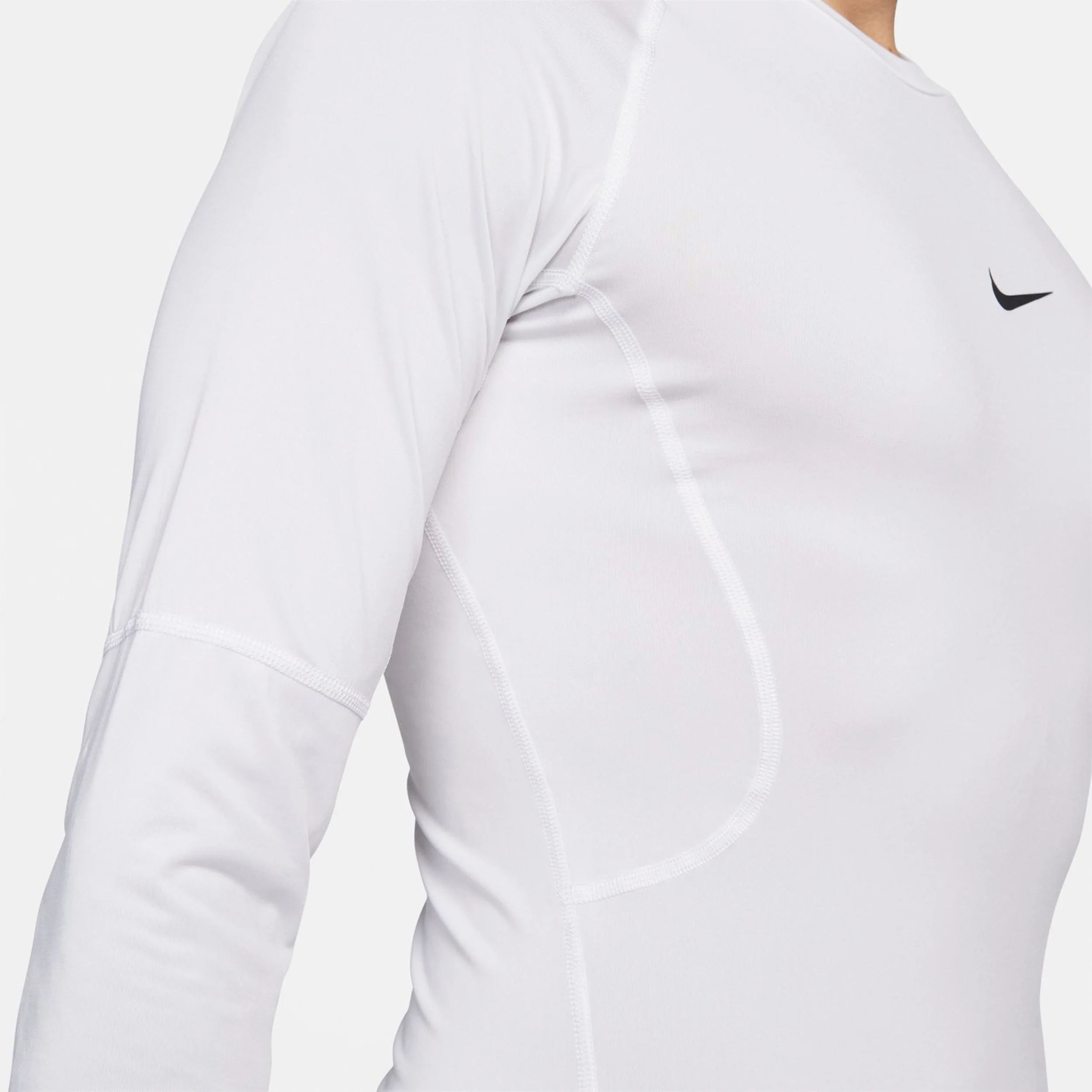 Dri-Fit Pro Tight Fitness Longsleeve Herren-Weiß,Schwarz - Image 9