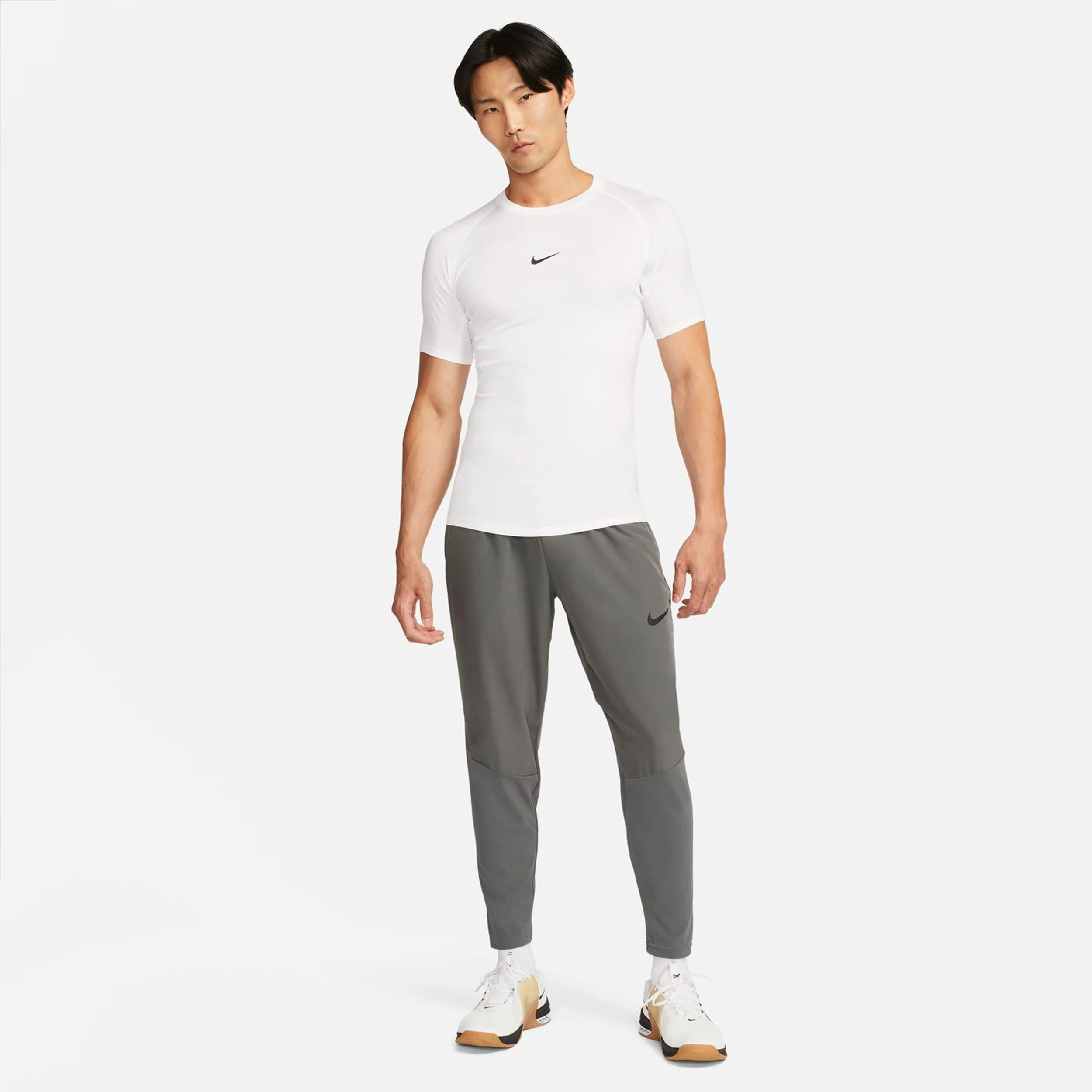 Dri-Fit Pro Tight Fitness T-Shirt Herren-Weiß,Schwarz - Image 5