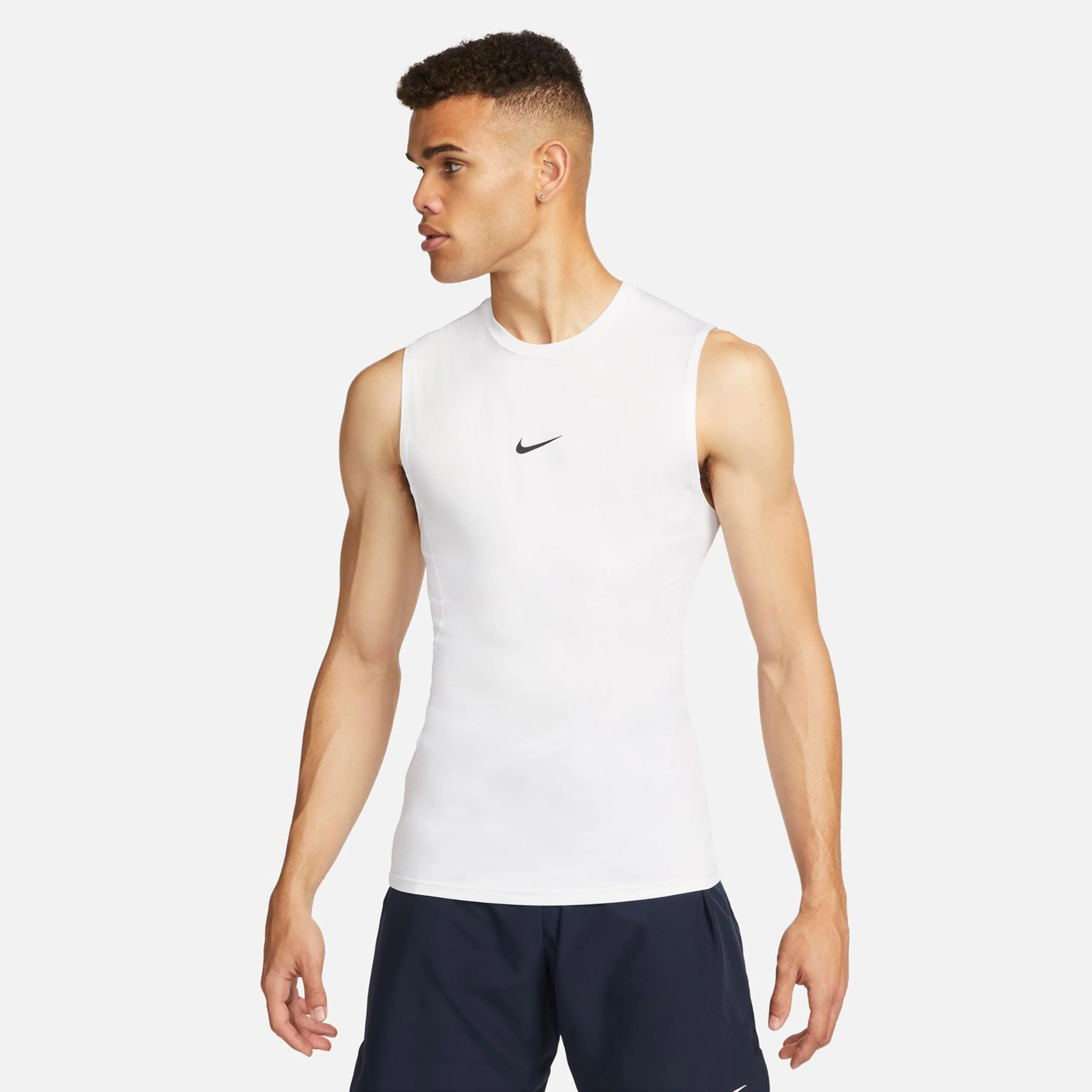 Dri-Fit Pro Tight Fitness Tank-Top Herren-Weiß - Image 5