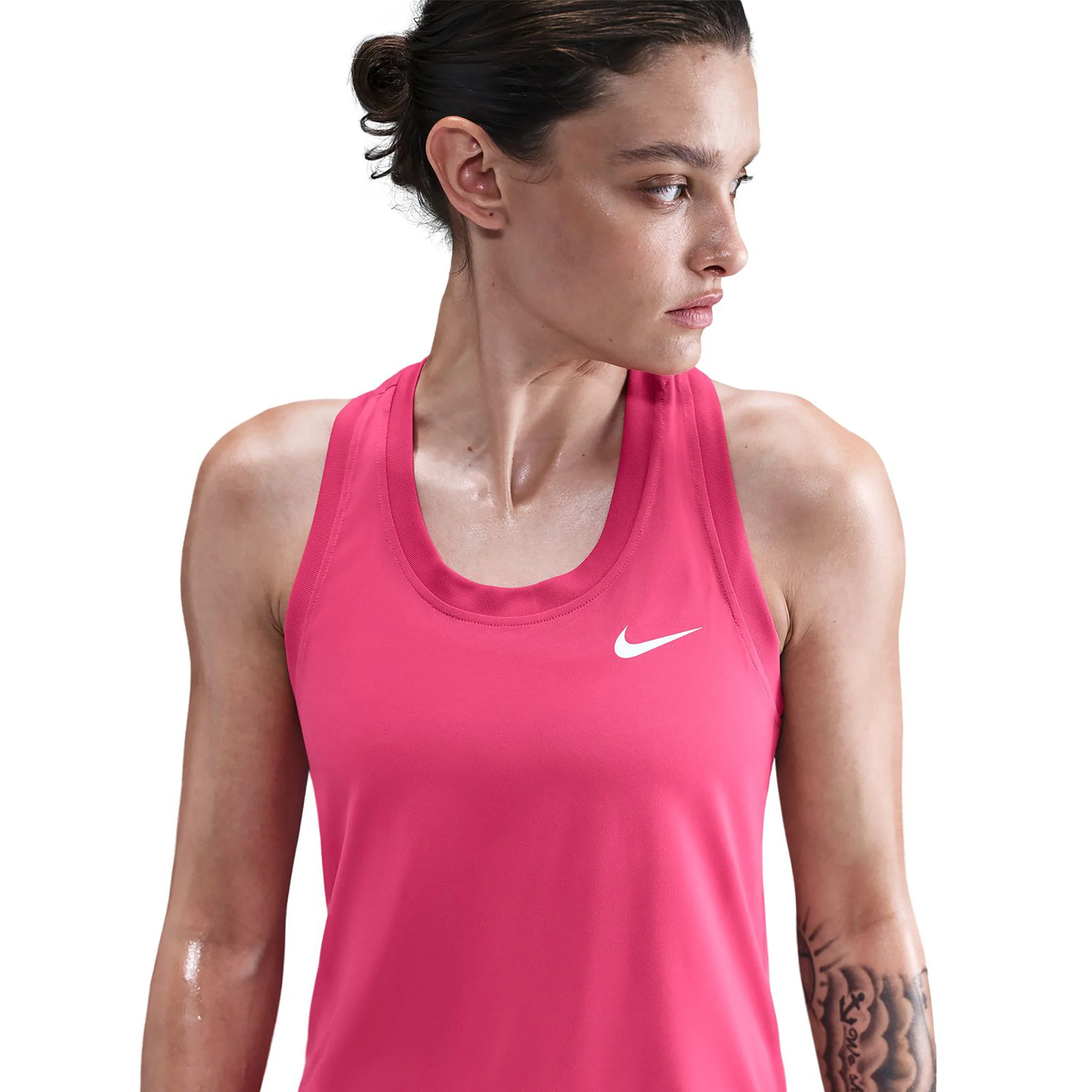 Dri-Fit Regular Racerback Tank-Top Damen - berry, weiß - Image 3