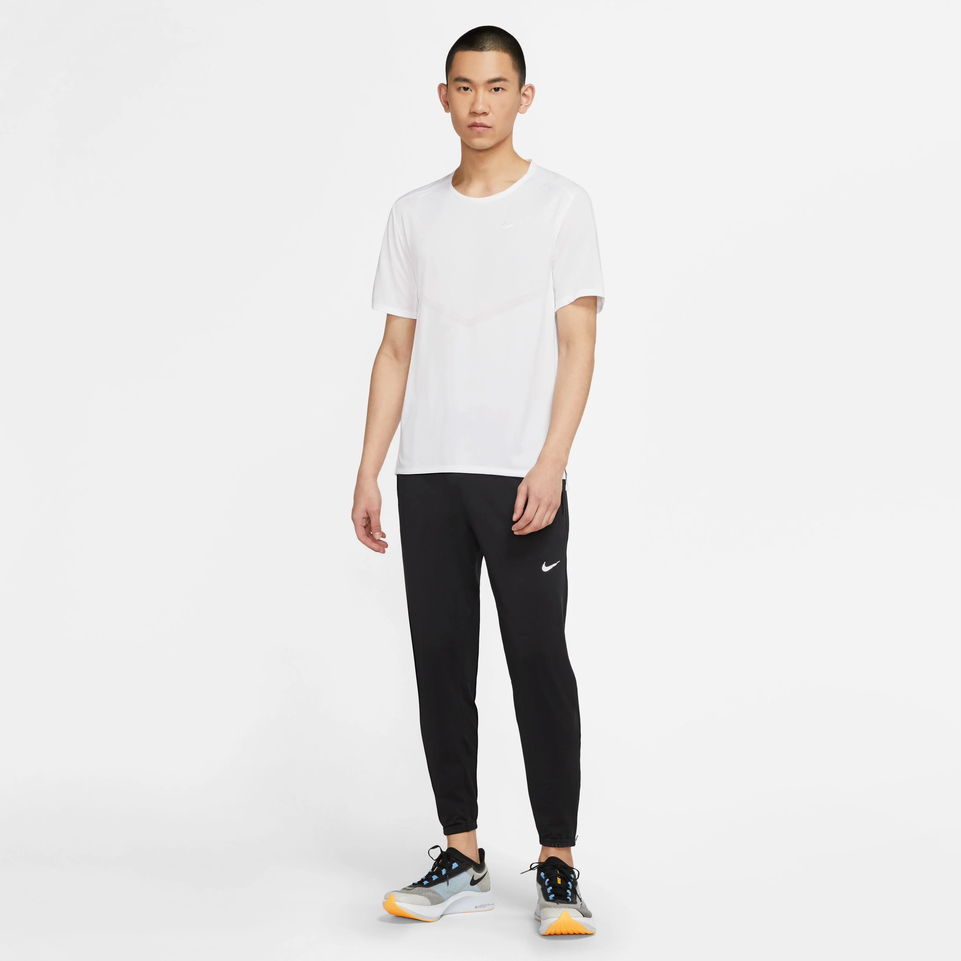 Dri-Fit Rise 365 Laufshirt Herren-Weiß,Silber - Image 7