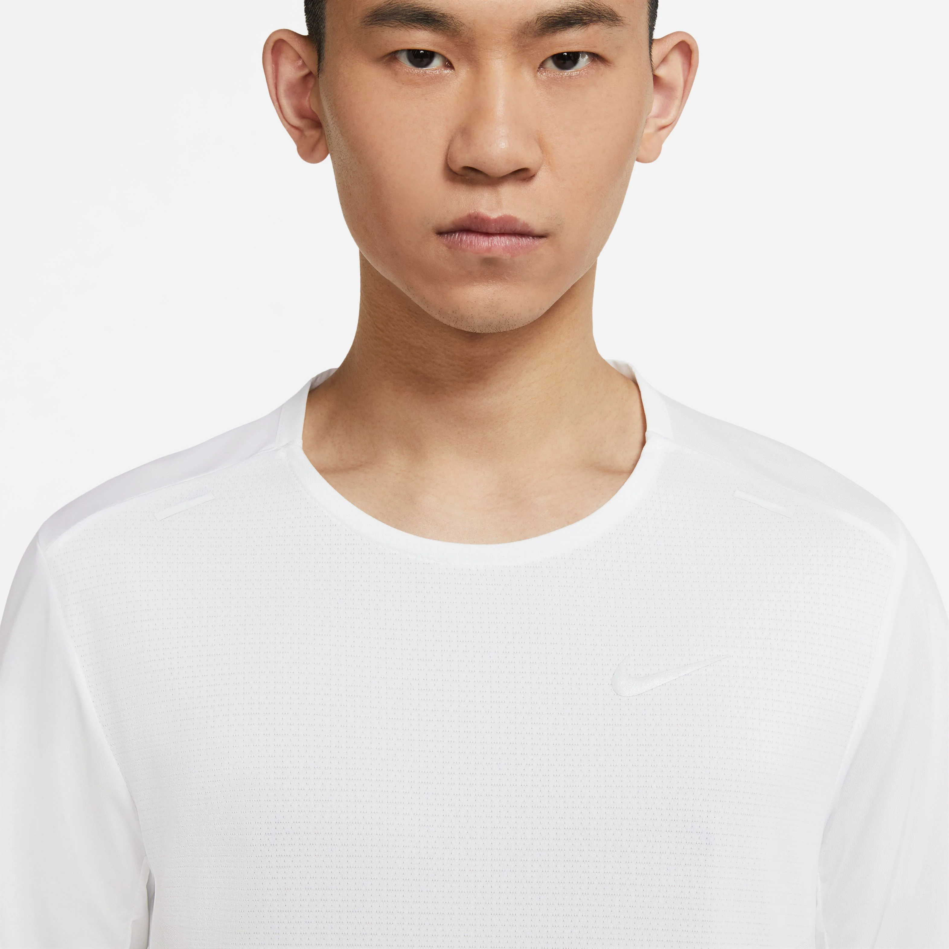 Dri-Fit Rise 365 Laufshirt Herren-Weiß,Silber - Image 8
