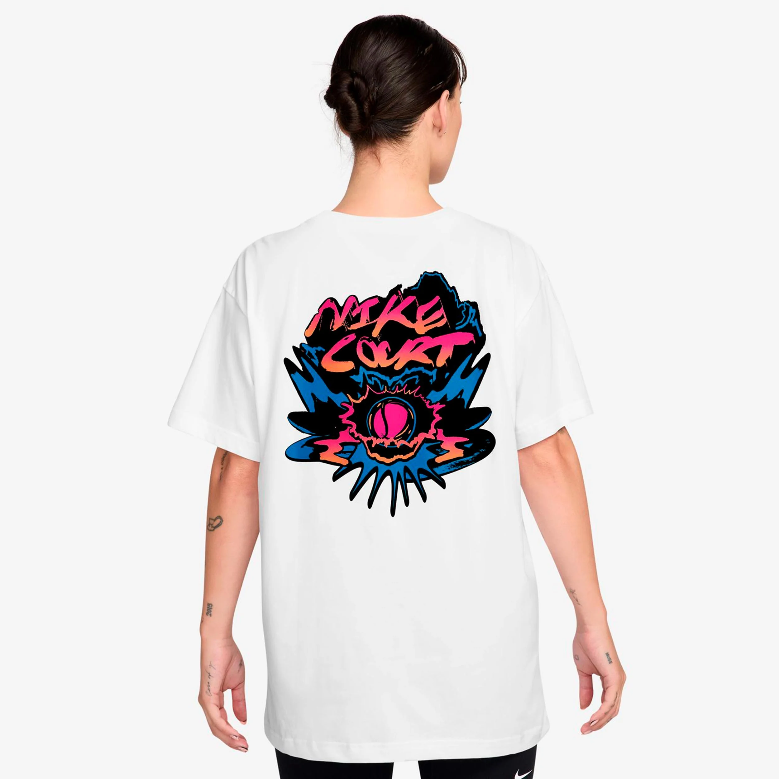 Dri-Fit Slam Oversize T-Shirt Damen-weiß - Image 2