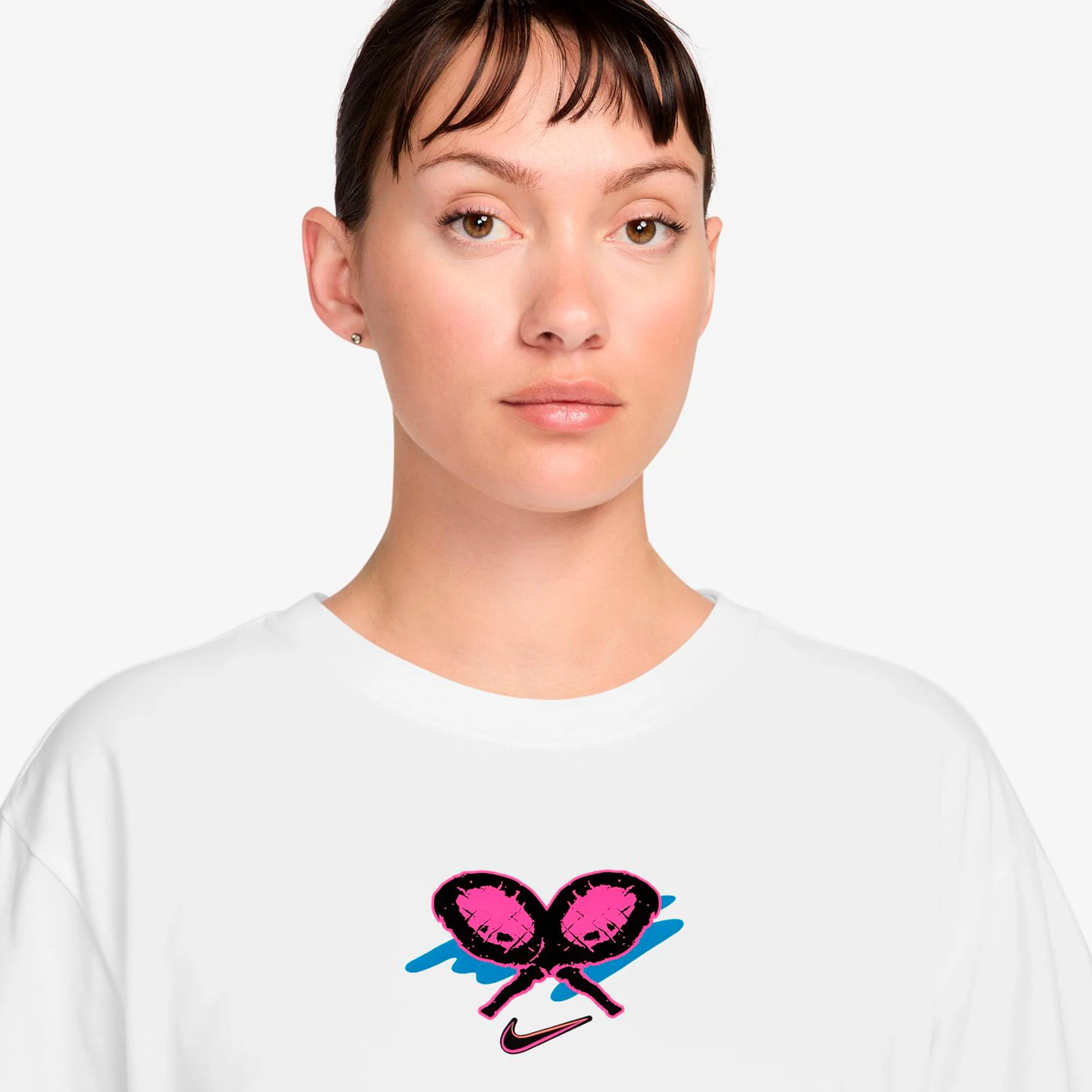 Dri-Fit Slam Oversize T-Shirt Damen-weiß - Image 3