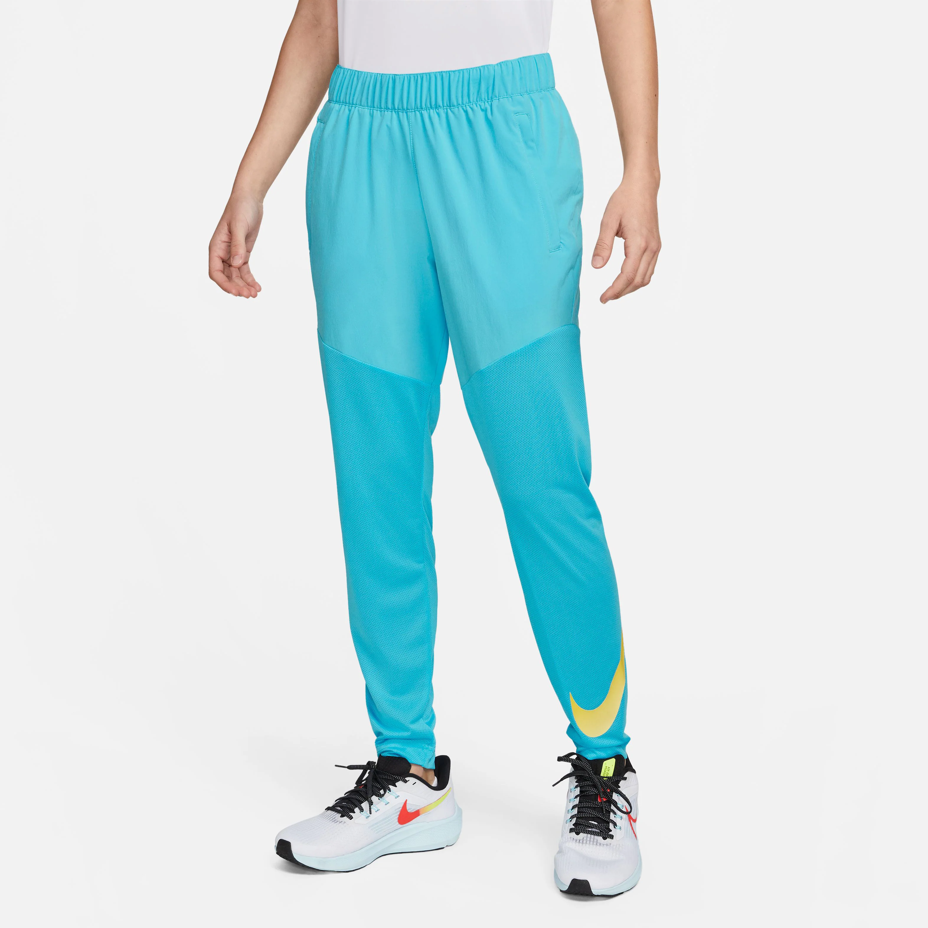 Dri-Fit Swoosh Run Laufhose Damen-Blau,Grau - Image 5