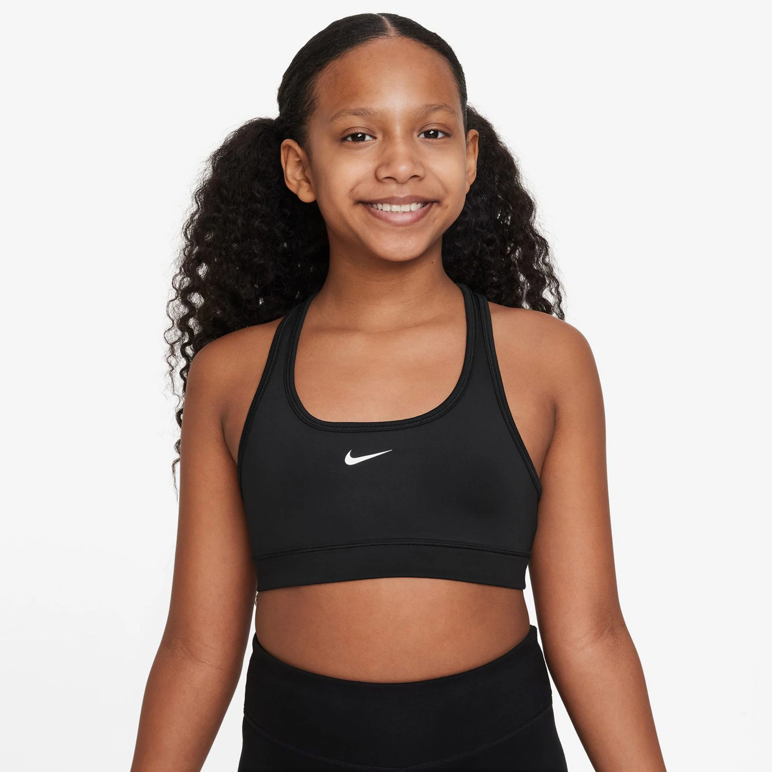 Dri-Fit Swoosh Sport-BH Mädchen-Schwarz - Image 4