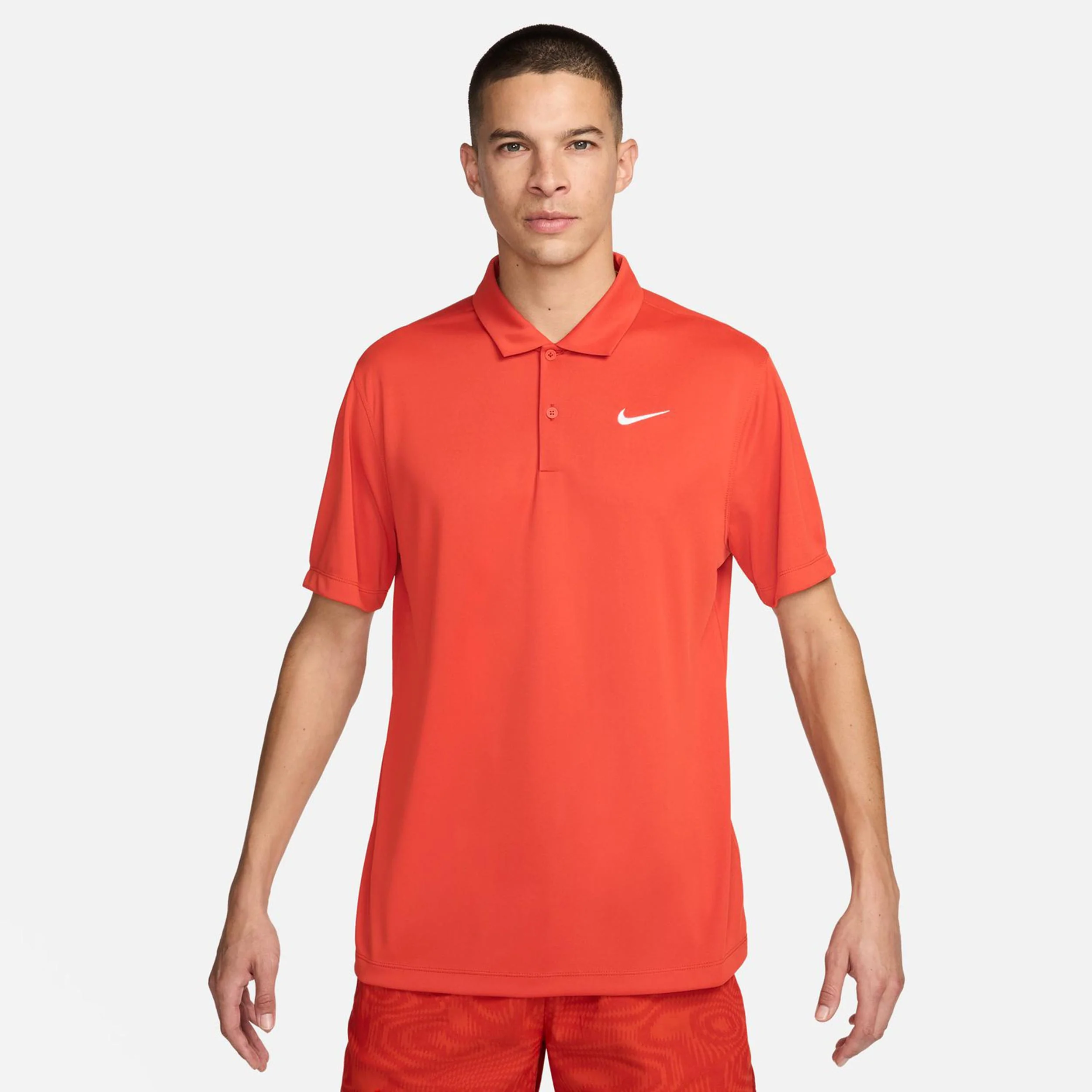 Dri-Fit Victory Court Solid Polo Herren - hellrot