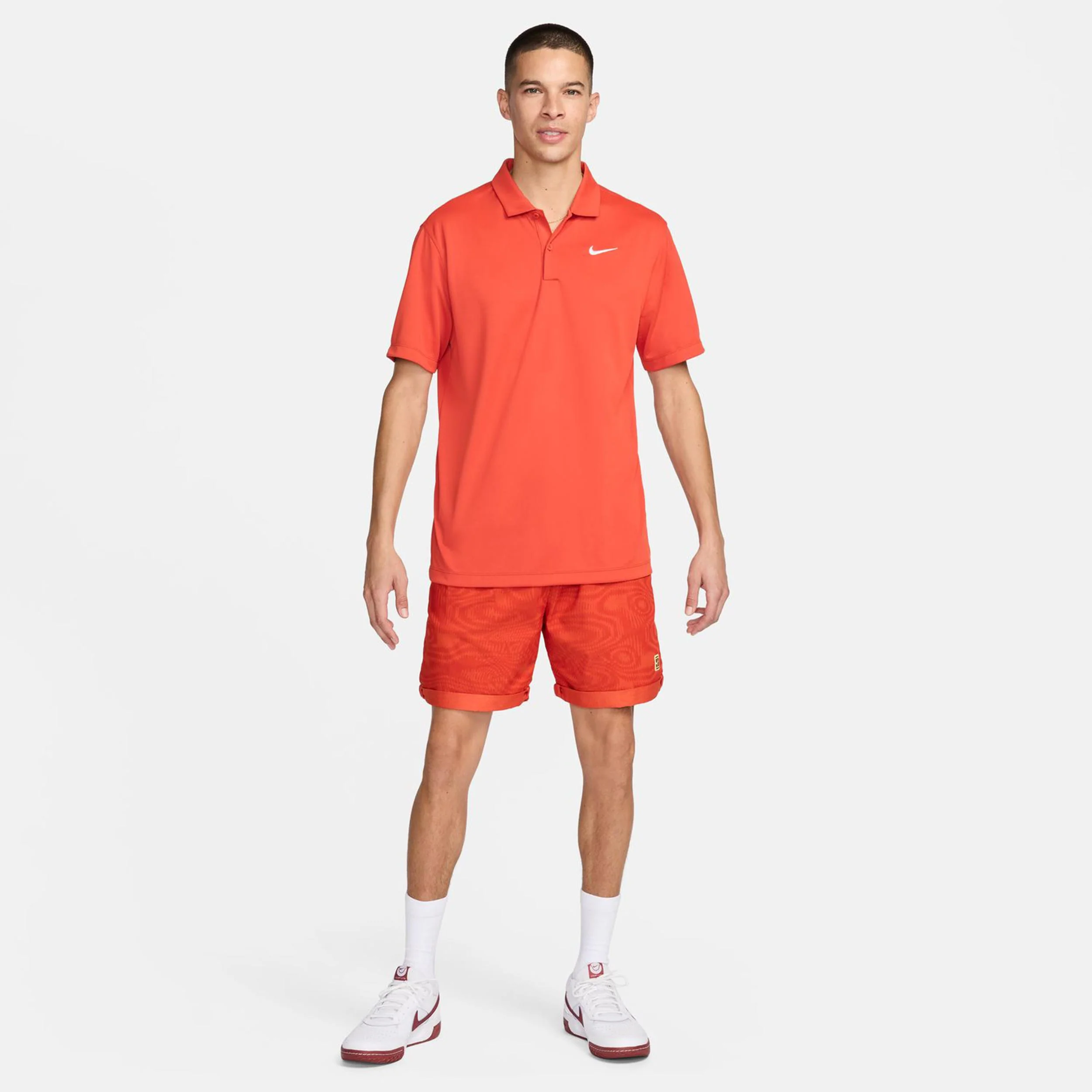 Dri-Fit Victory Court Solid Polo Herren - hellrot - Image 5