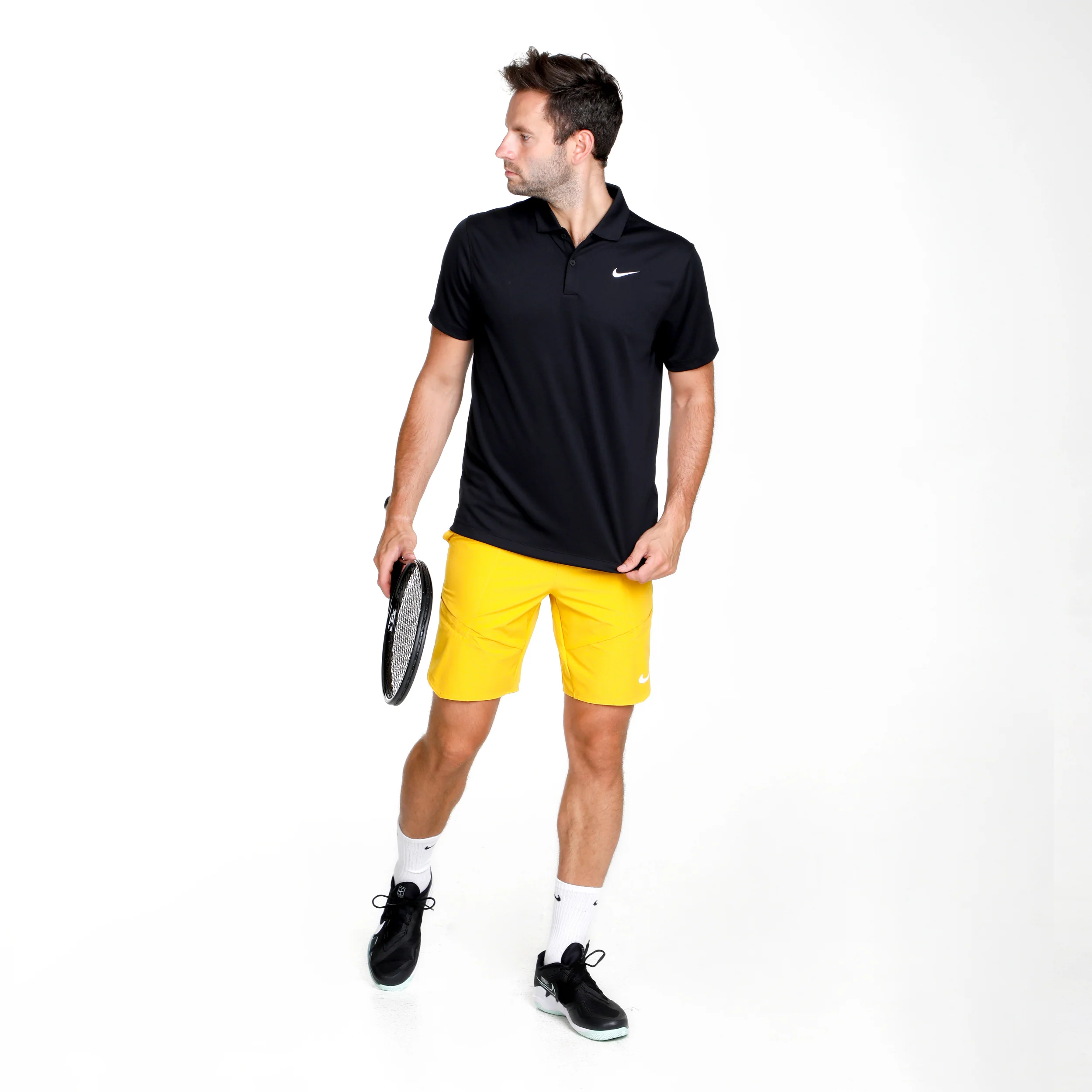 Dri-Fit Victory Court Solid Polo Herren - schwarz - Image 4