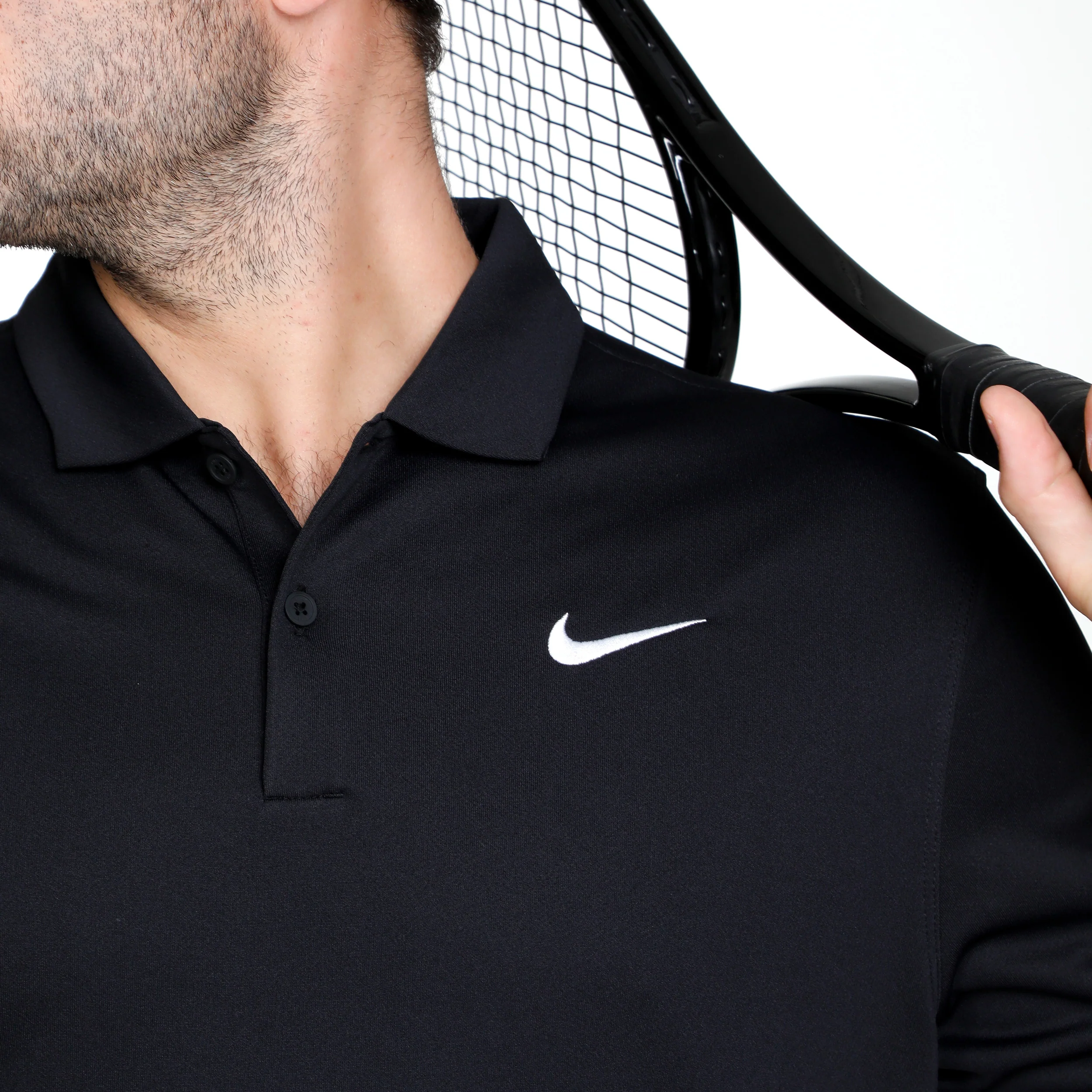 Dri-Fit Victory Court Solid Polo Herren - schwarz - Image 6