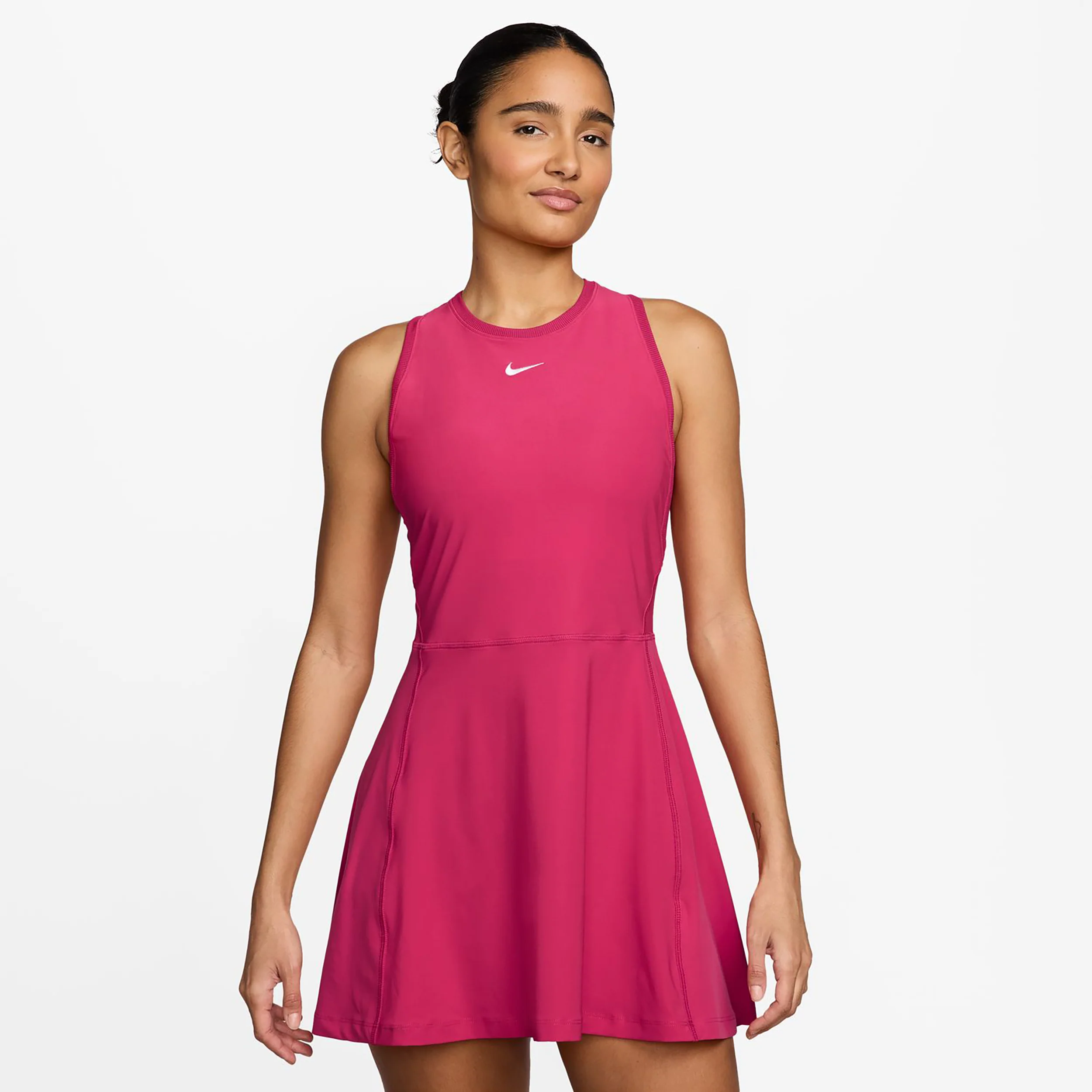 Dri-FIT Victory Kleid Damen - berry, weiß