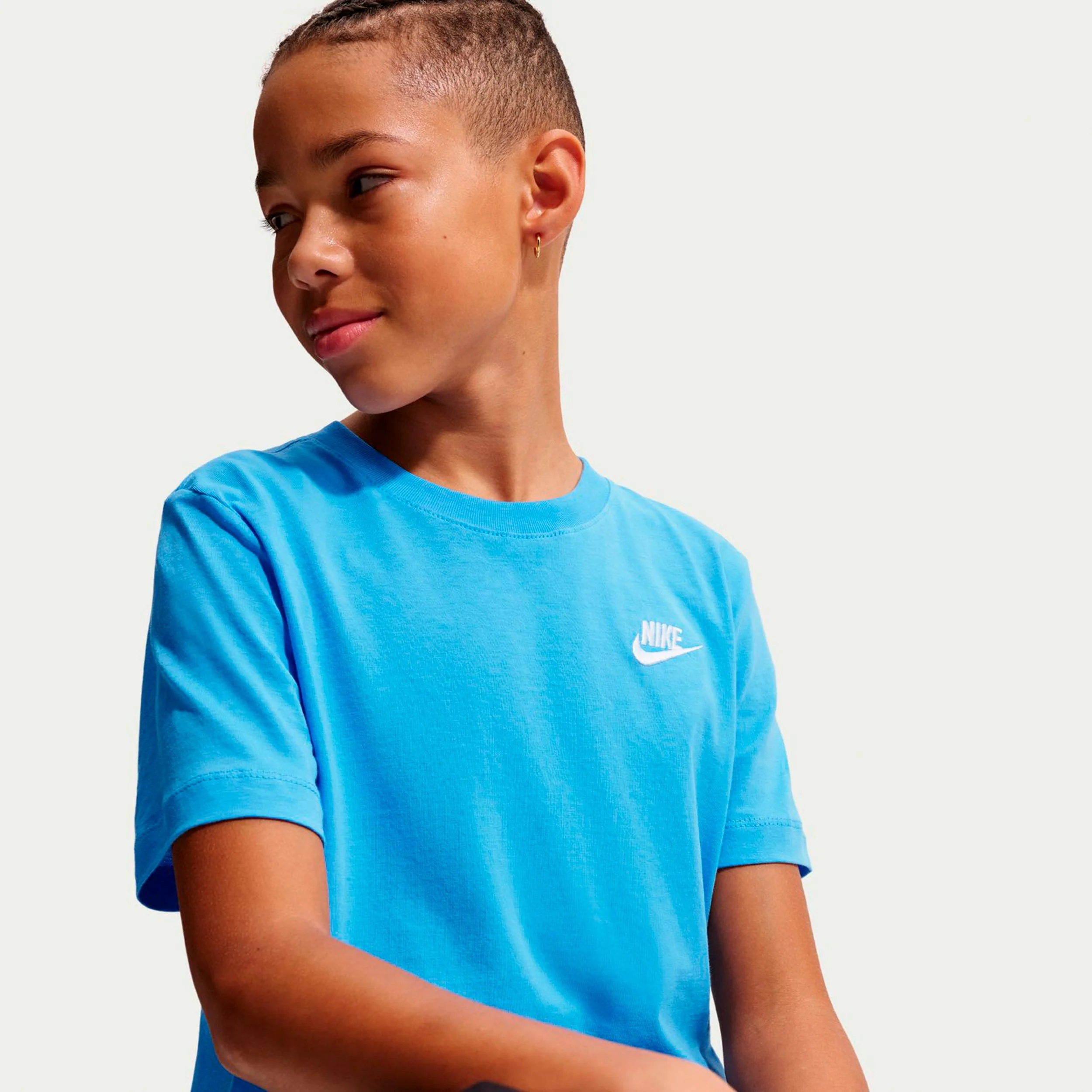 Embroided Futura T-Shirt Kinder-blau - Image 4