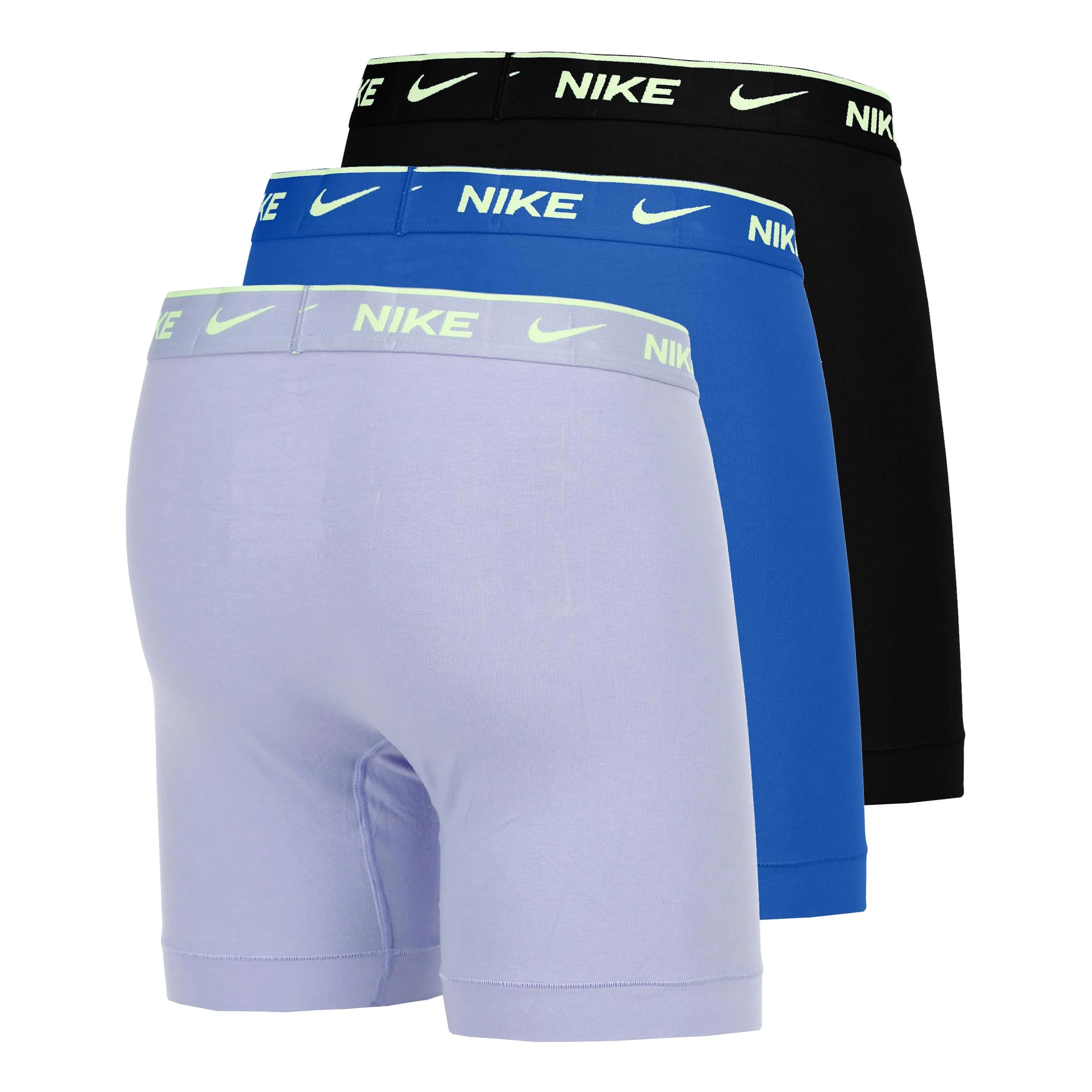 Essential Cotton Stretch Boxer Brief Boxer Short - 3er Pack Herren-lila, blau - Image 2