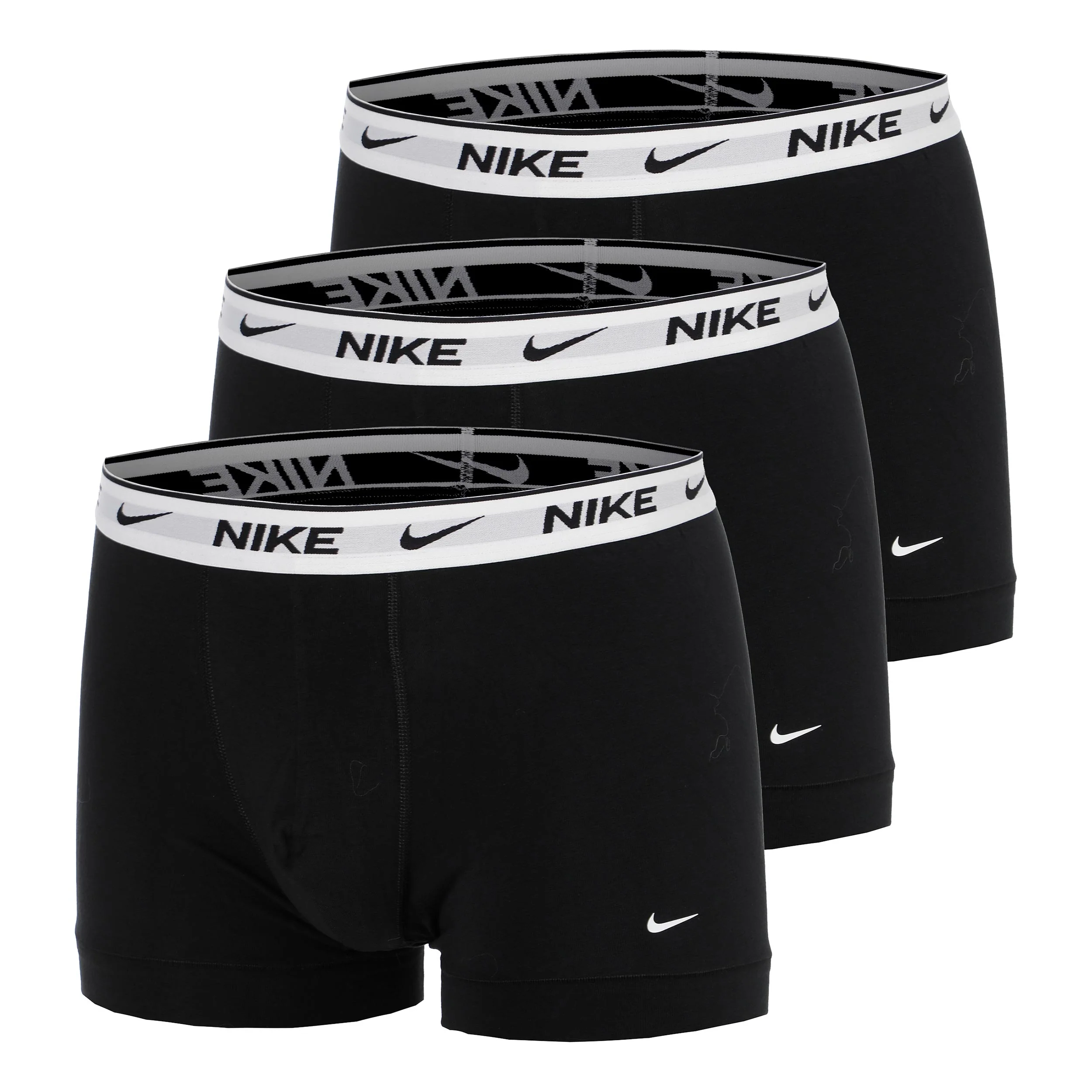 Essential Cotton Stretch Trunk Boxer Short 3er Pack Herren - schwarz, weiß