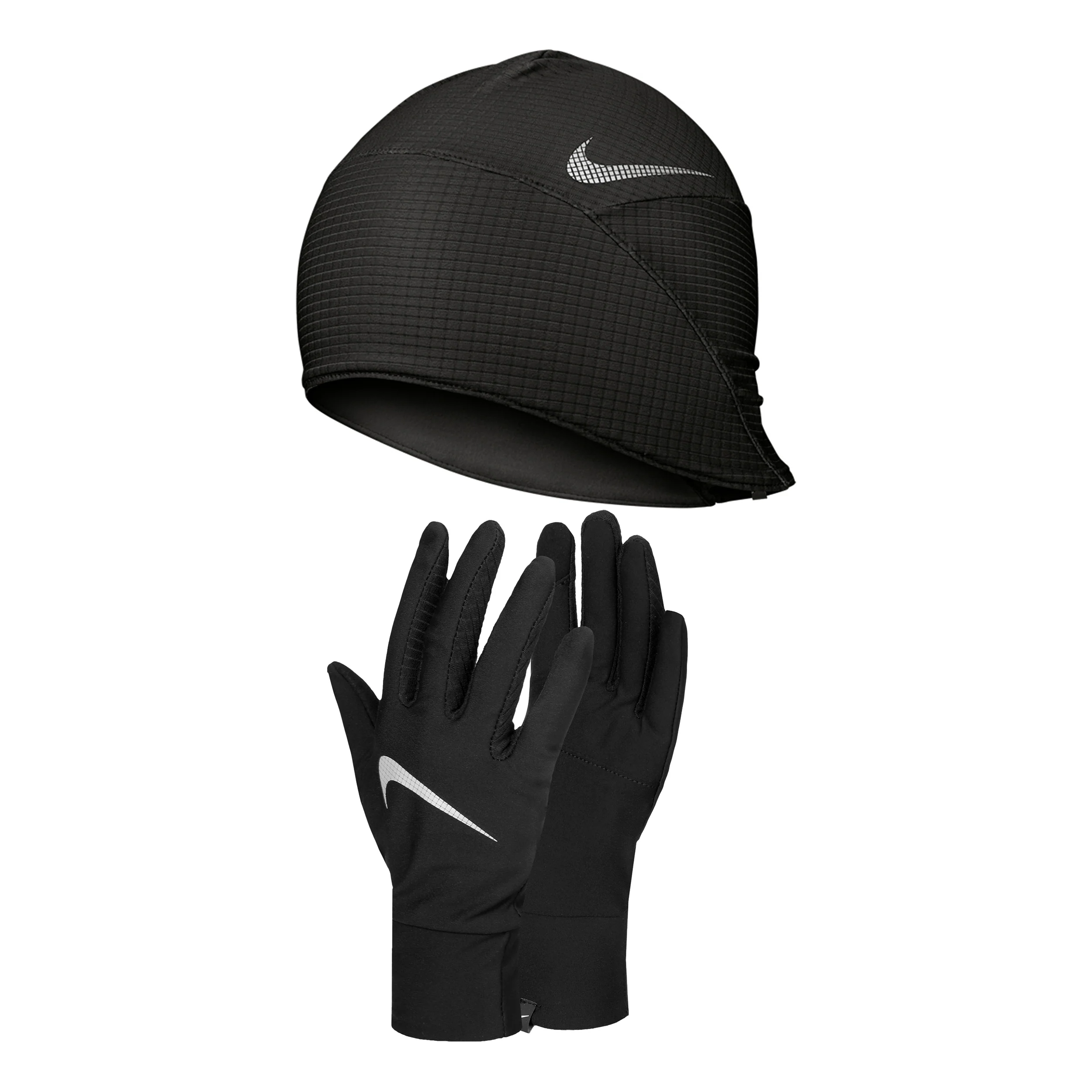 Essential Mütze + Handschuhe Herren-schwarz,silber