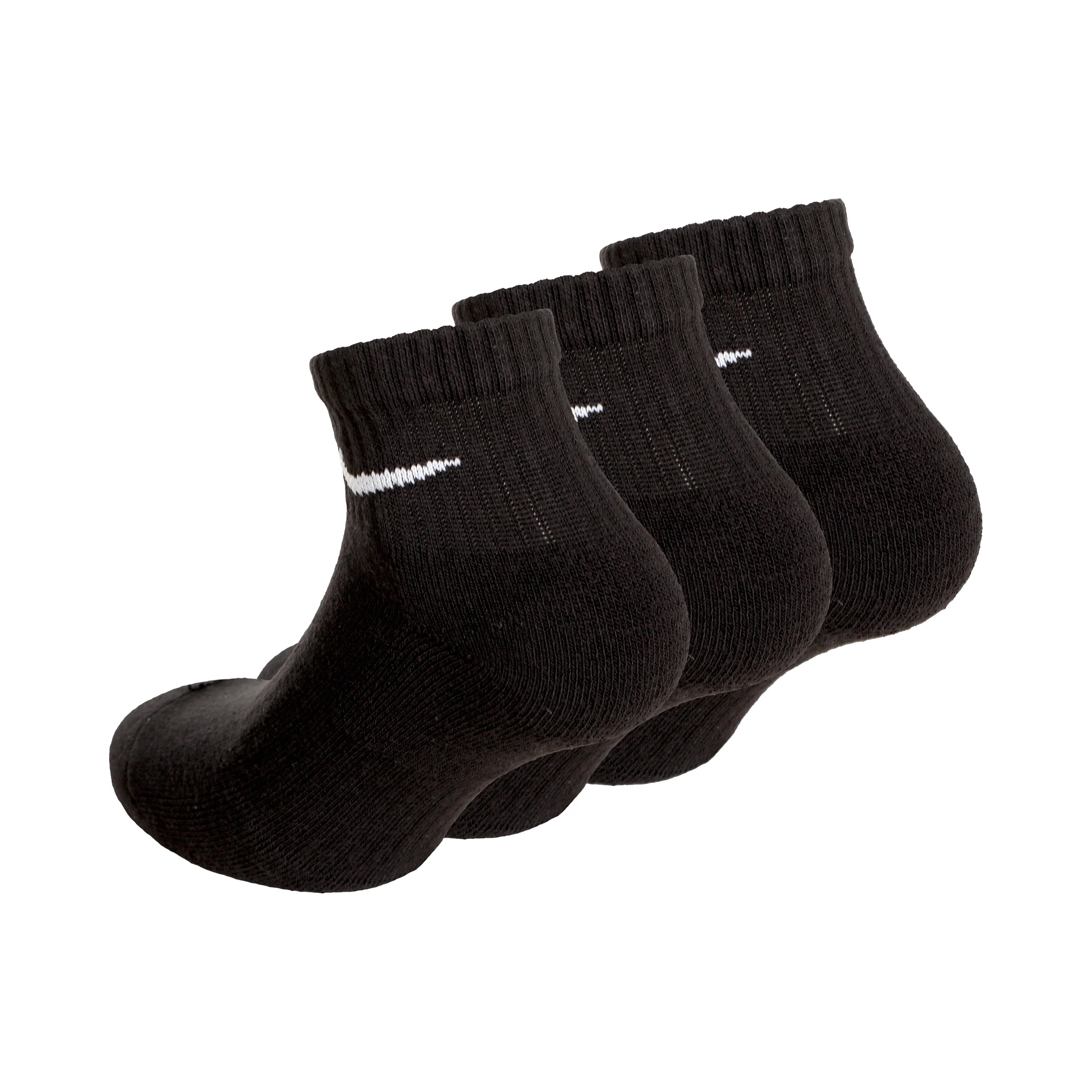 Everyday Cushioned Ankle Tennissocken 3er Pack Unisex - schwarz, weiß - Image 2