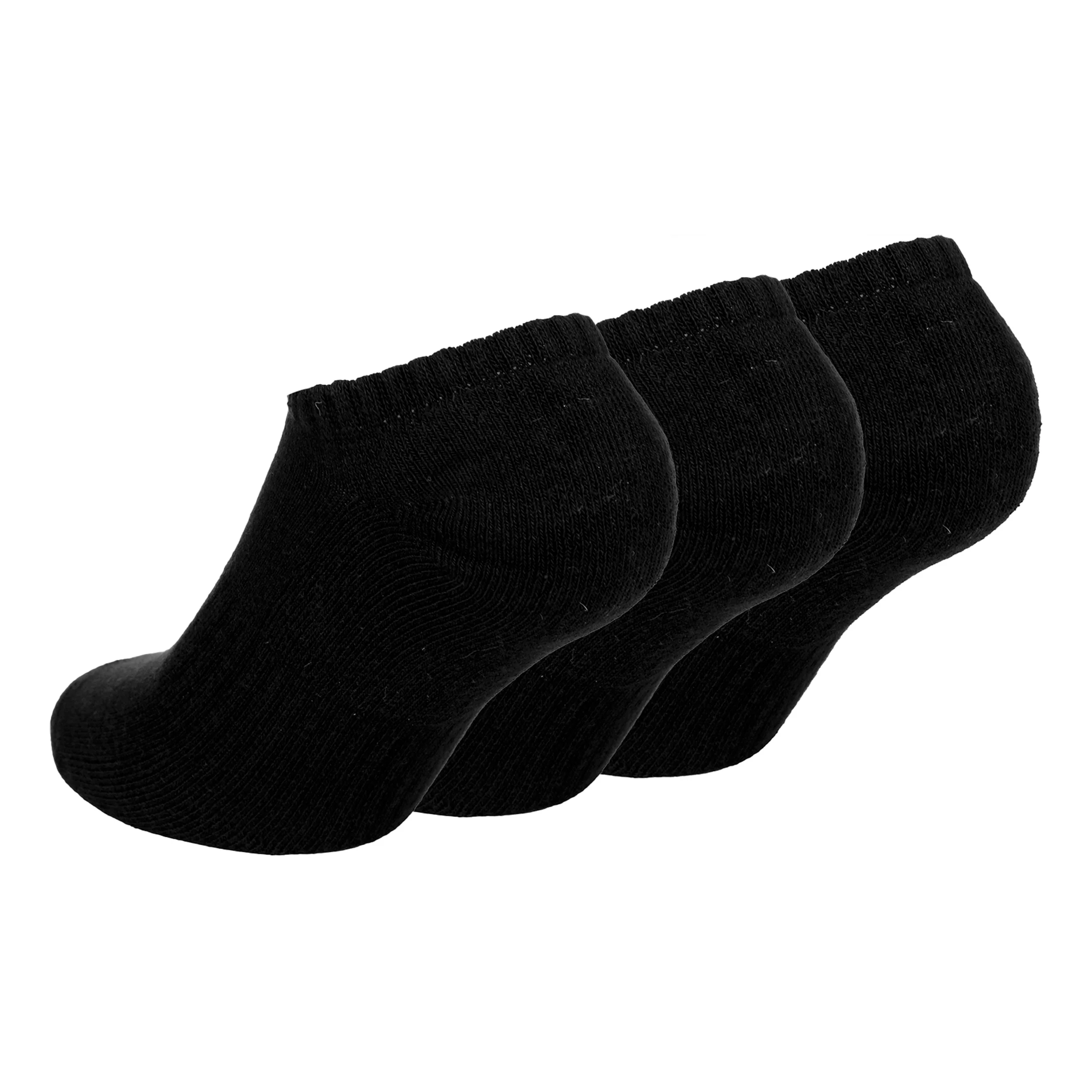 Everyday Lightweight No Show Tennissocken 3er Pack Unisex - schwarz, weiß - Image 2